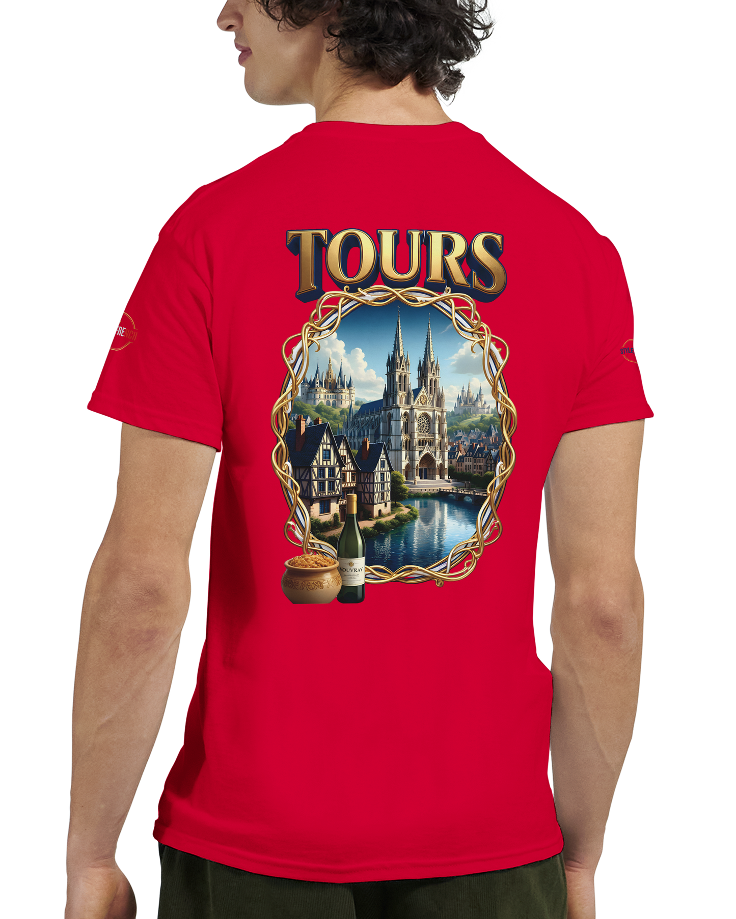 T-shirt Unisexe Tours Ville de France – Coton Épais Premium