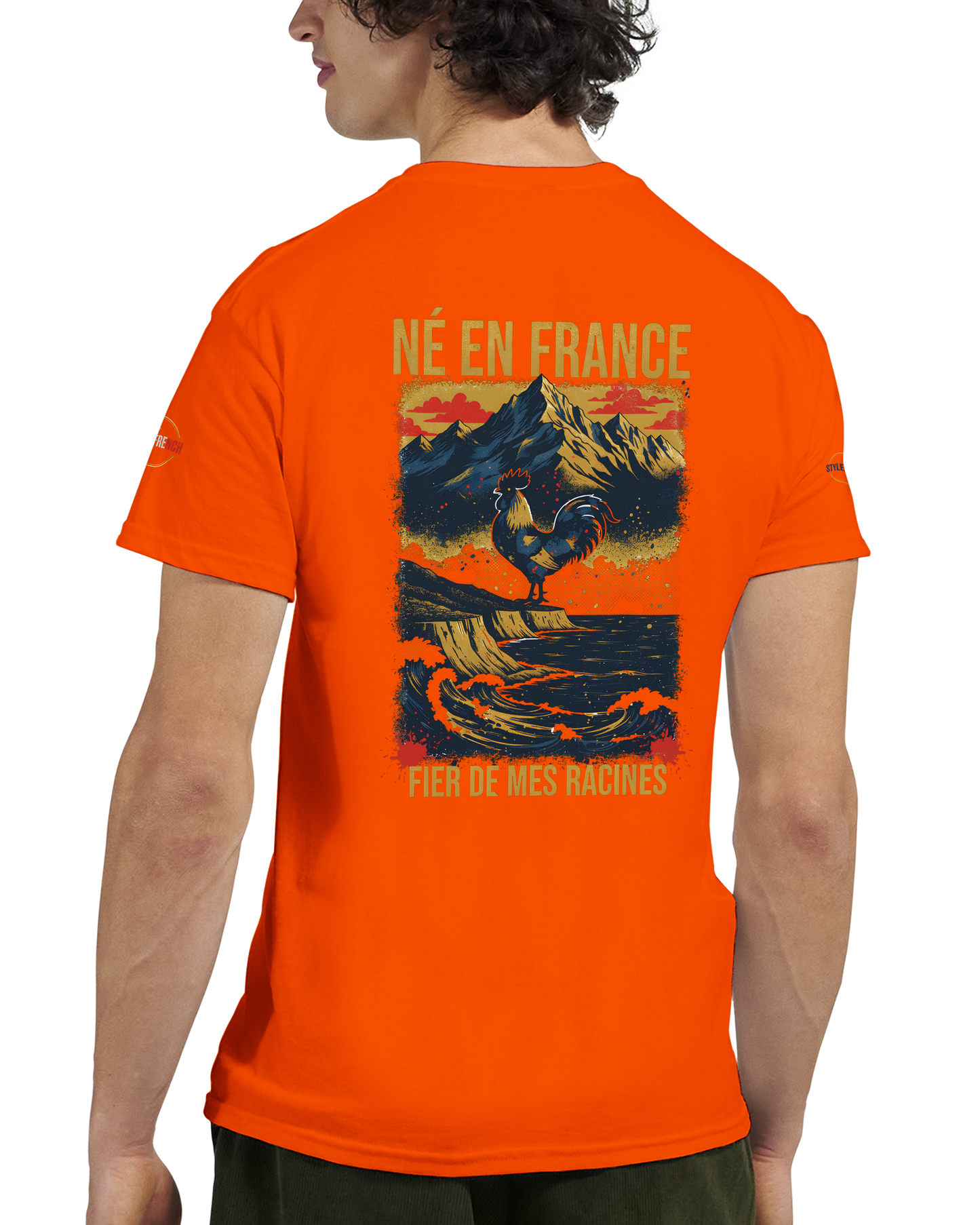 T-Shirt Premium 'Né en France' – Coton Épais à Coupe Classique