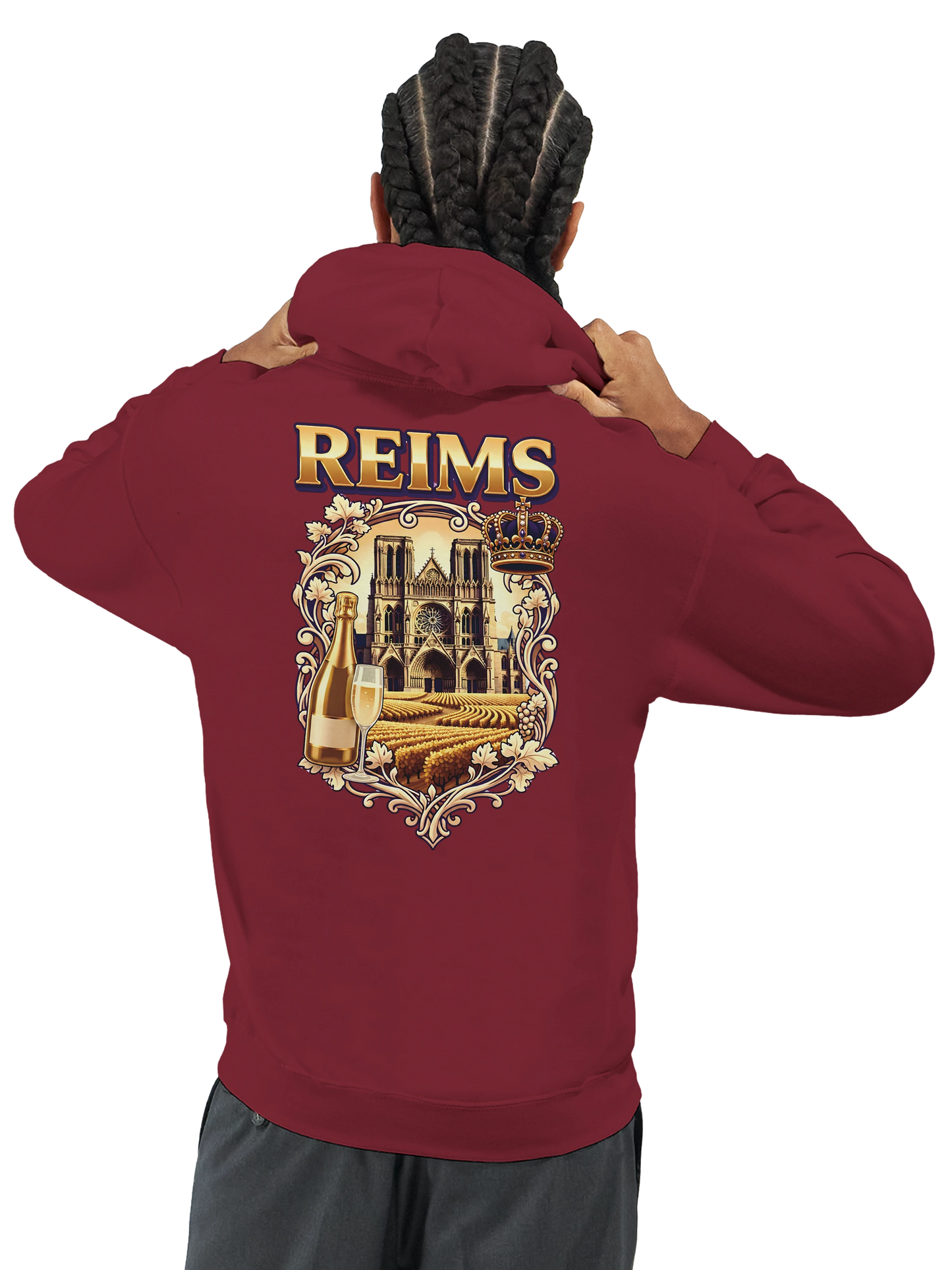 Sweat à capuche unisexe Reims - Confort premium avec conseils d'entretien