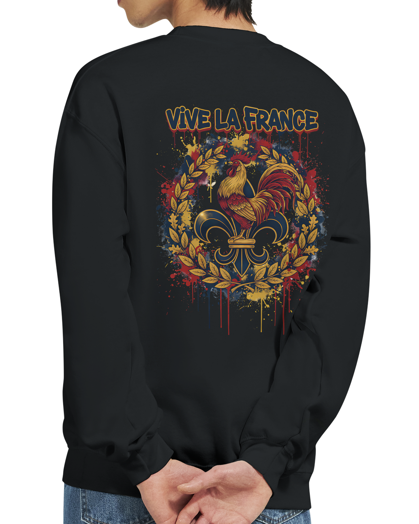 Sweat-shirt Homme Vive la France – Confort et Style Patriotique