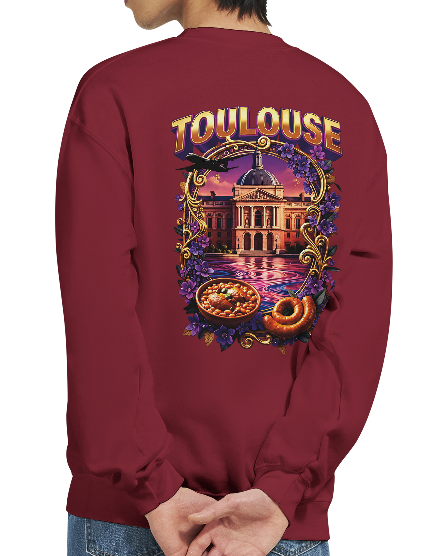 Sweat-shirt Unisexe Toulouse – Design Ville de France