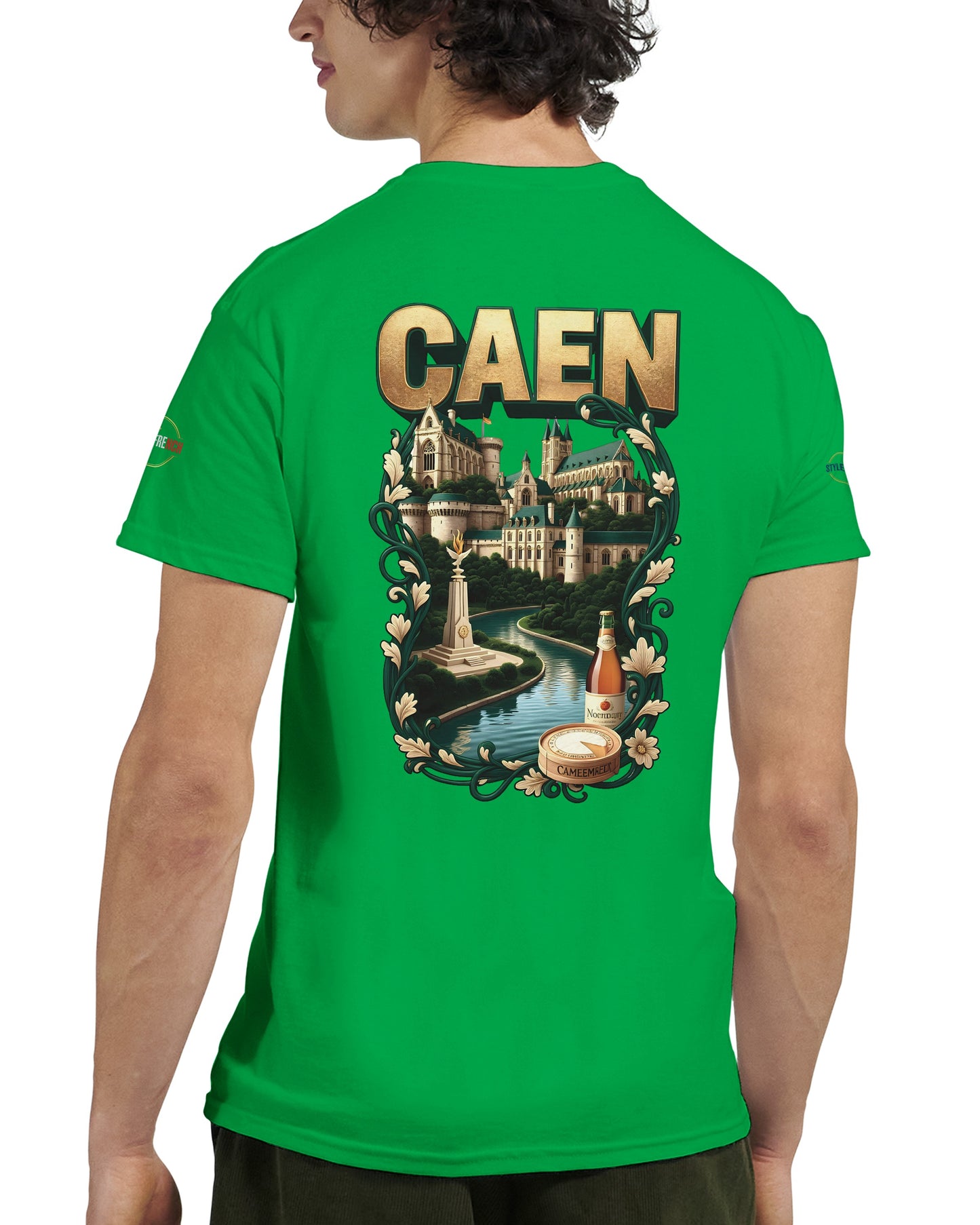 T-shirt Unisexe Caen - Ville de France - Design Classique en Coton