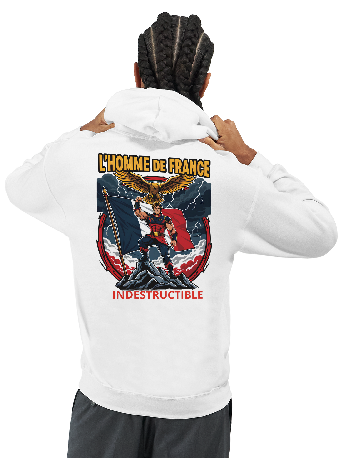 Sweat à Capuche Homme homme de France - Design France - Confort Premium