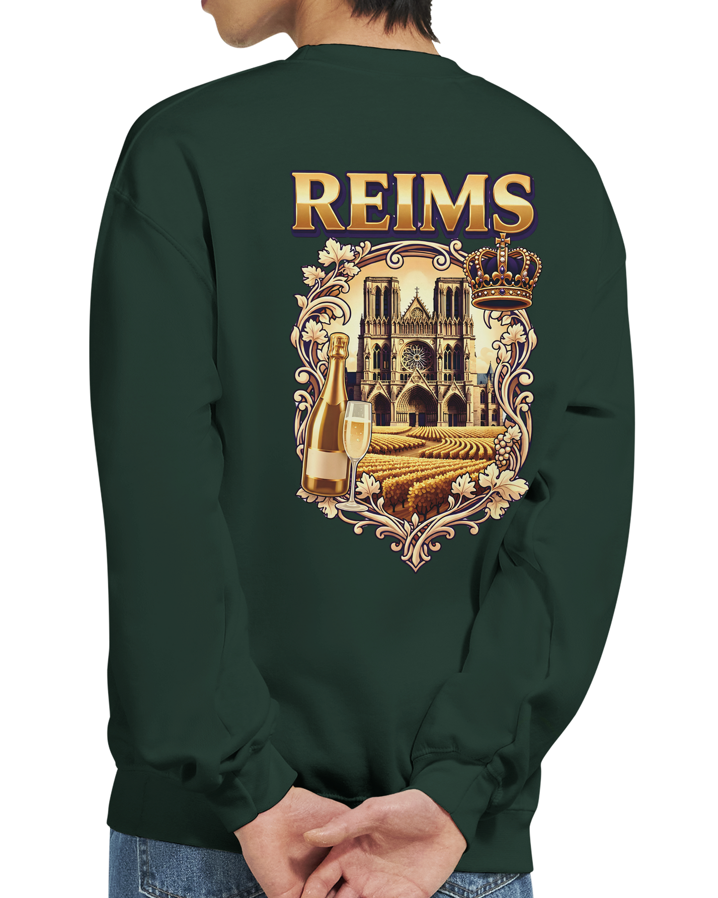 Sweat-shirt Reims – Sweat à col rond confortable en coton mélangé