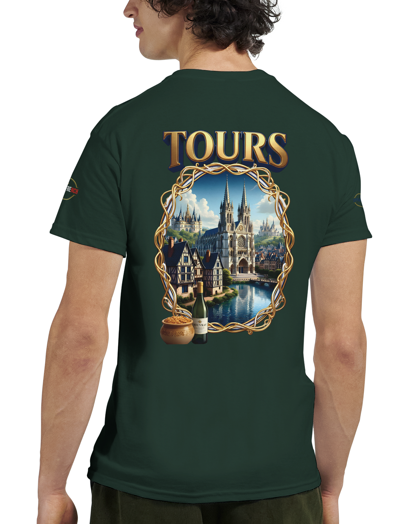 T-shirt Unisexe Tours Ville de France – Coton Épais Premium