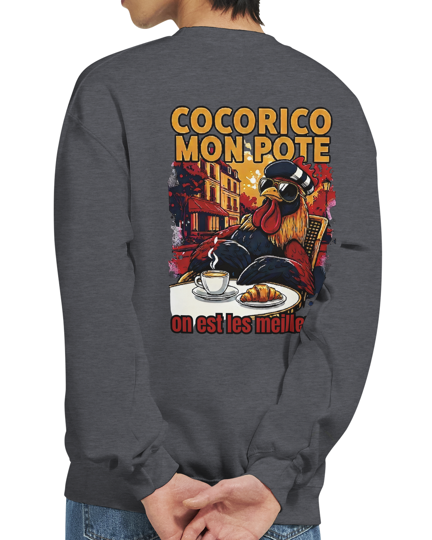 Sweat-shirt Cocorico On Est Les Meilleurs - Confort et Style Premium