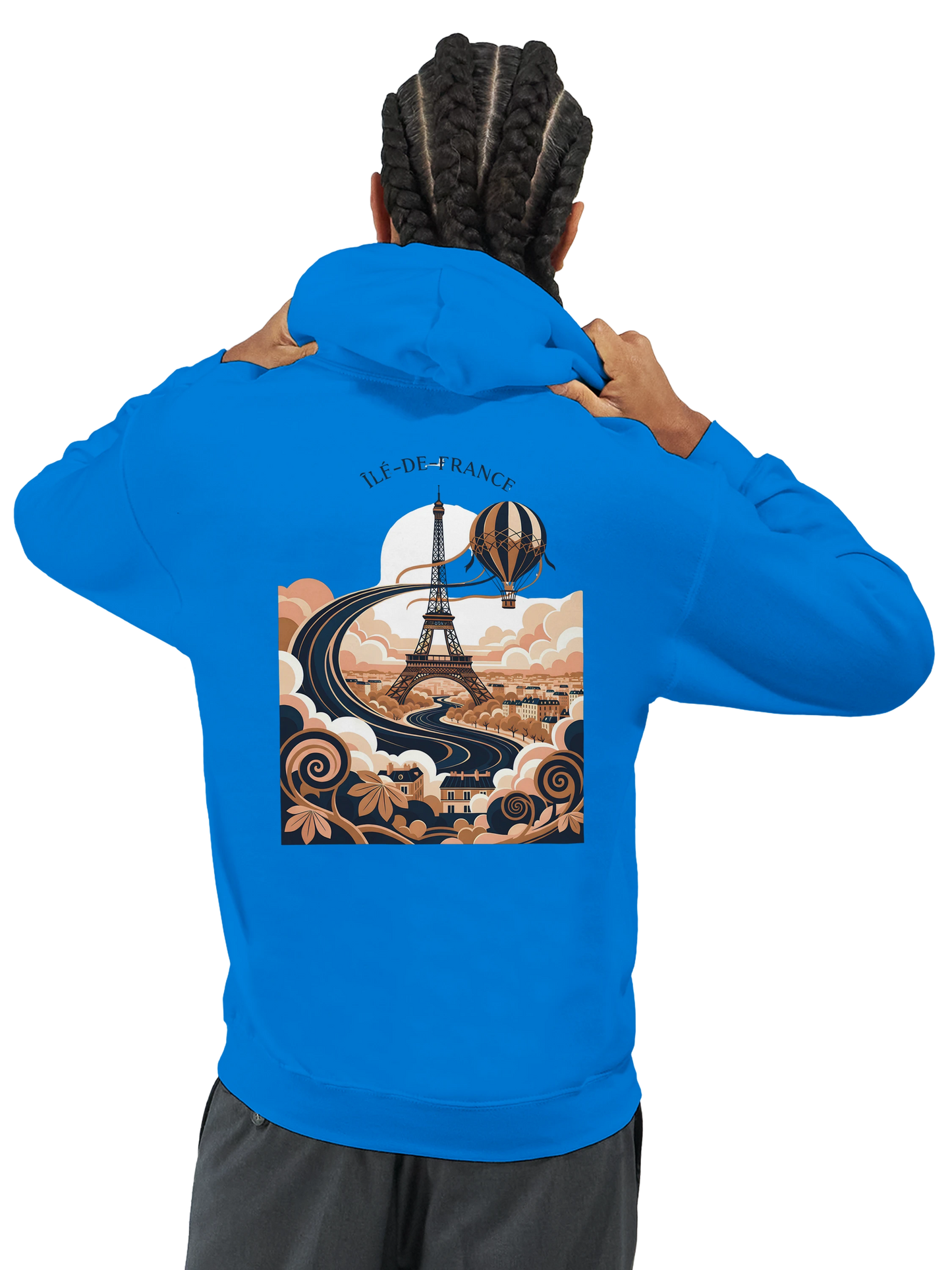 Sweat à Capuche Unisexe Île-de-France – Confort et Style Premium