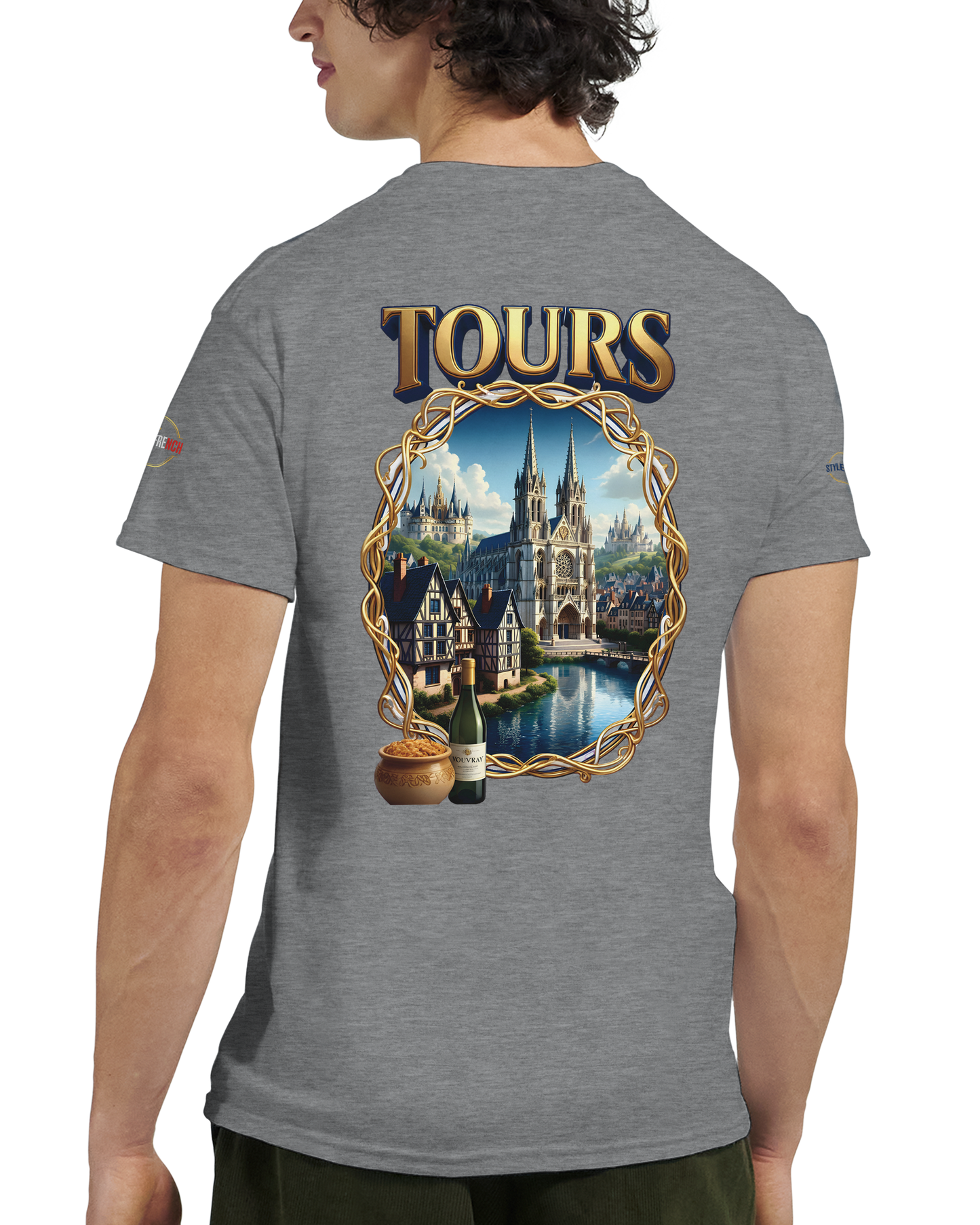 T-shirt Unisexe Tours Ville de France – Coton Épais Premium