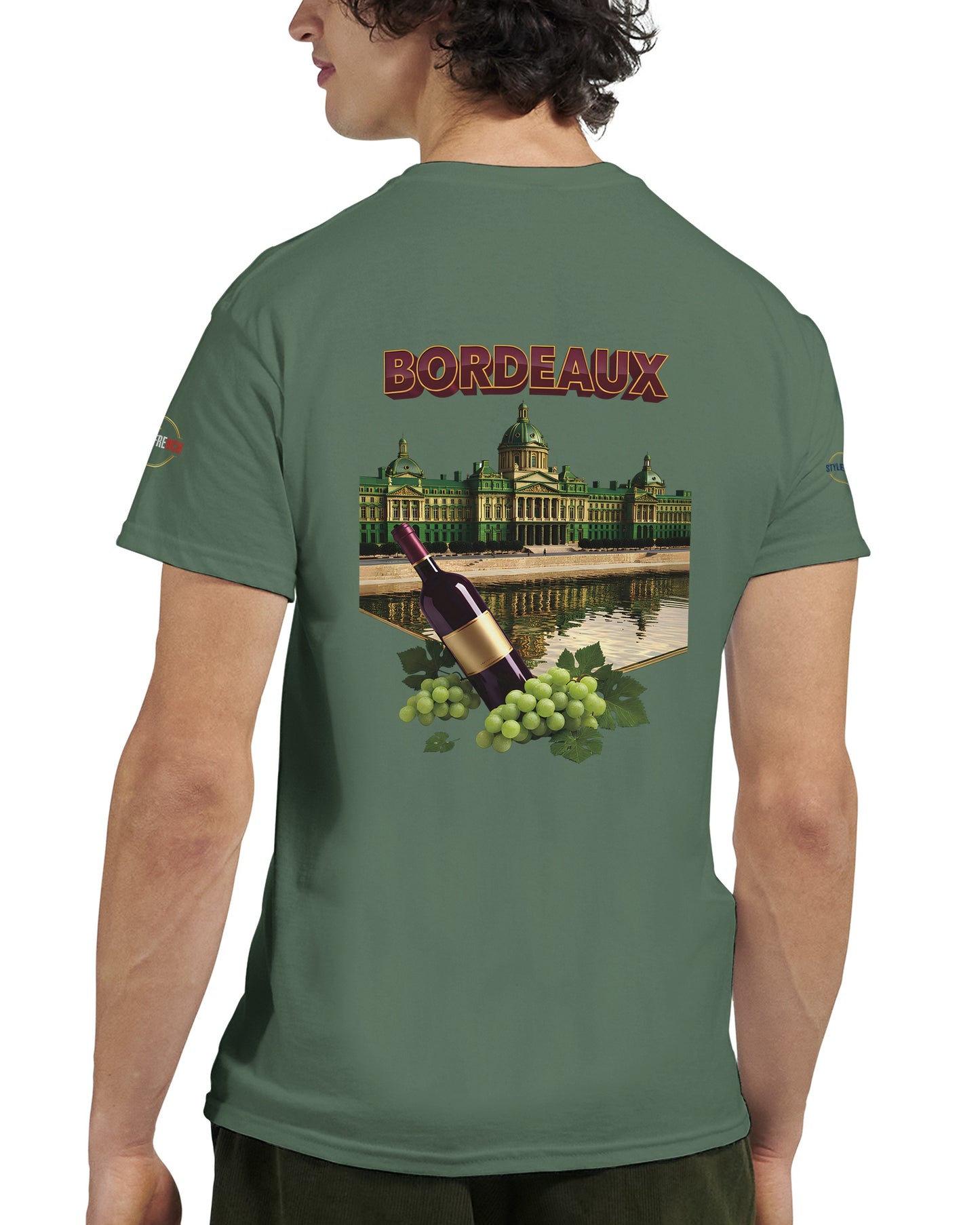 T-shirt Unisexe Bordeaux Ville de France – Coton Épais Premium