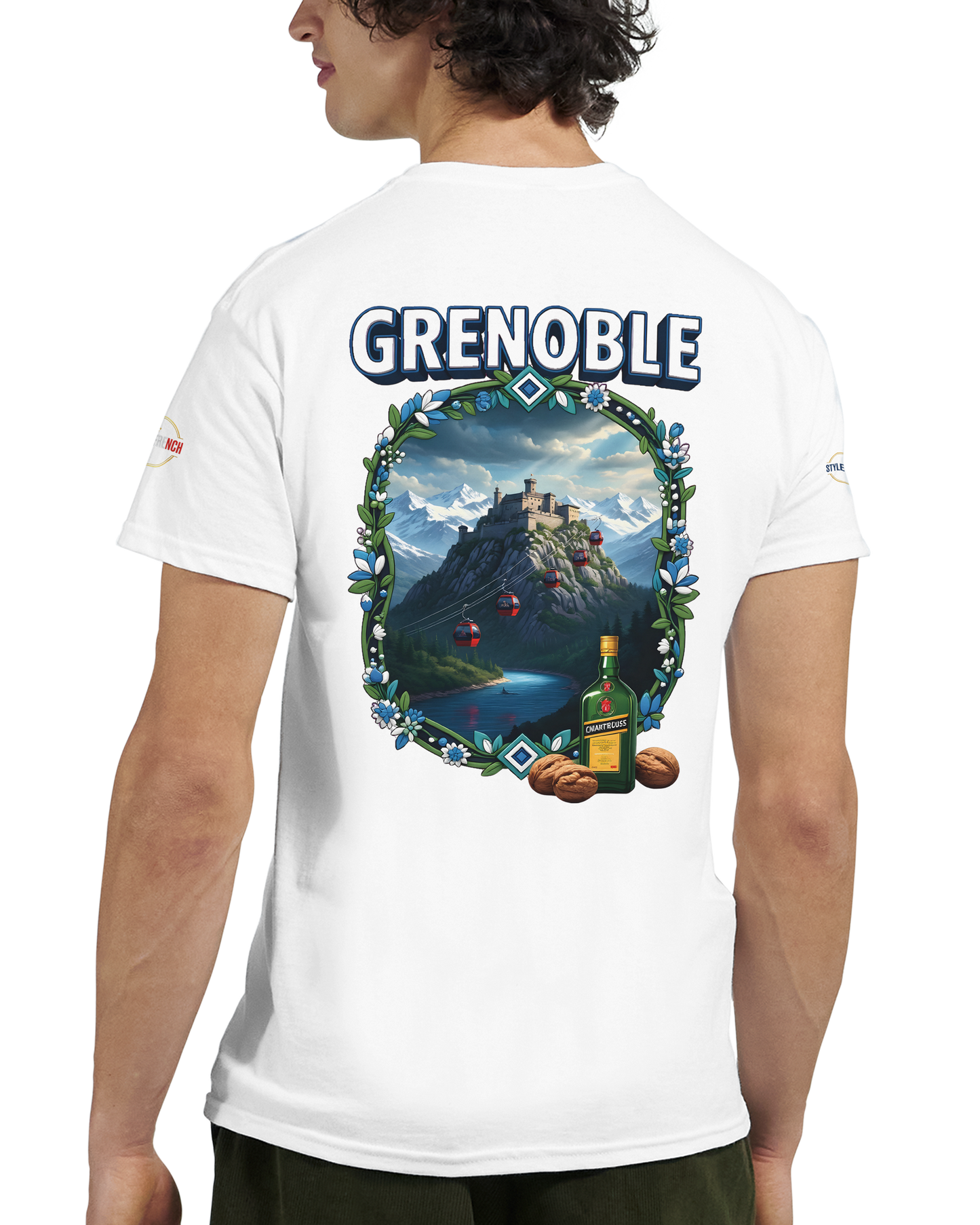 T-shirt Unisexe Grenoble - Ville de France - Coton Premium