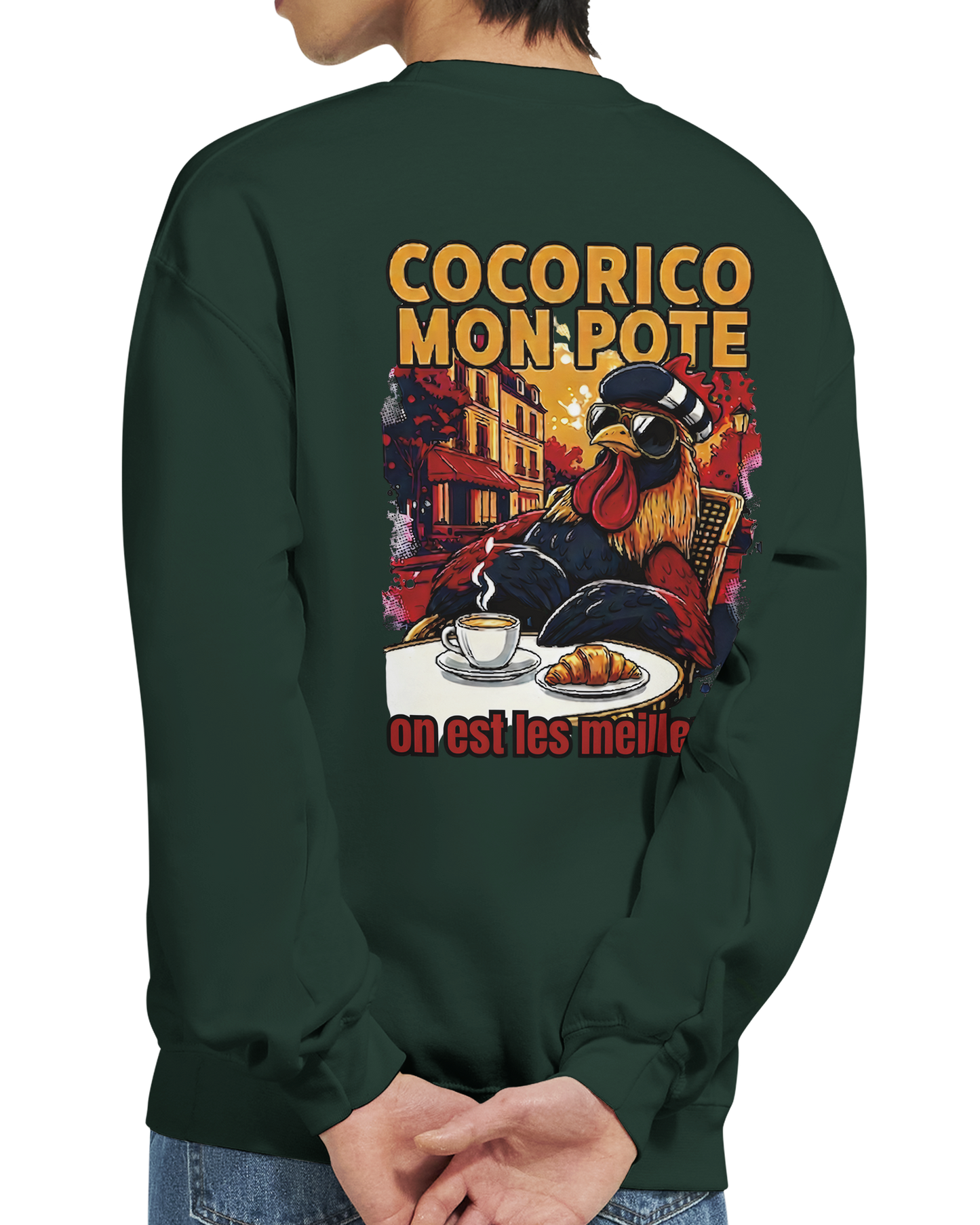 Sweat-shirt Cocorico On Est Les Meilleurs - Confort et Style Premium