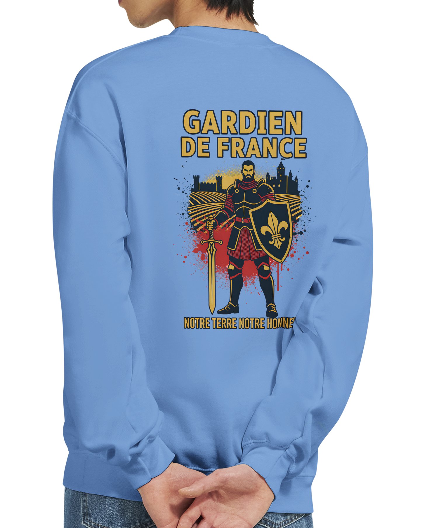 Sweat-shirt Homme Gardien de France - Premium French Heritage Apparel