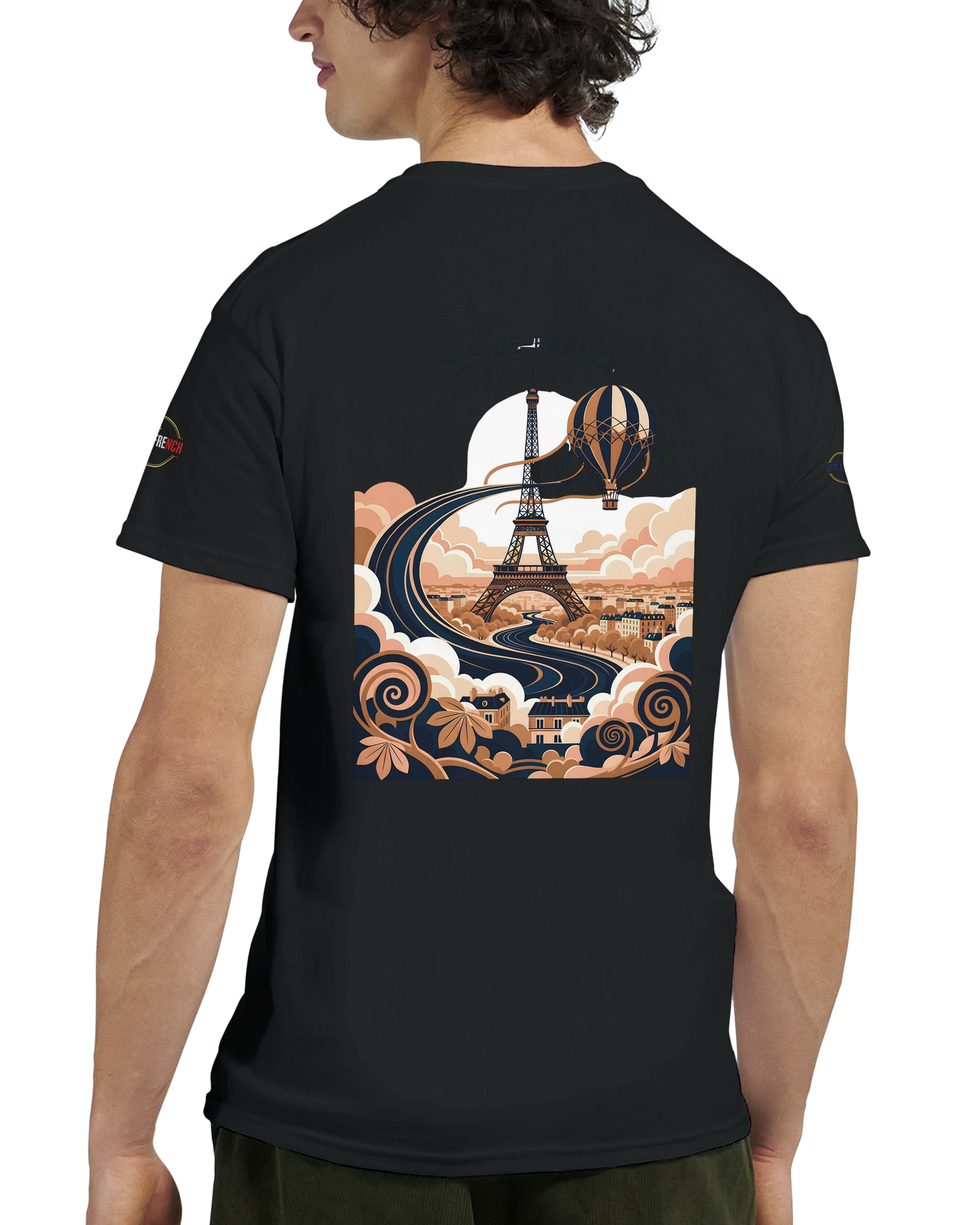 T-shirt Unisexe Île-de-France – Coton Épais à Coupe Classique