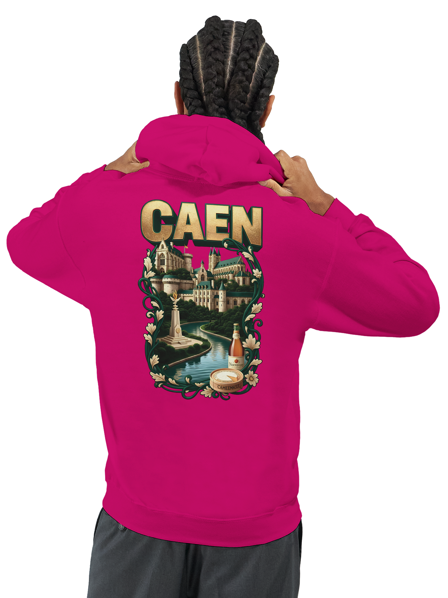 Sweat à capuche Caen - Ville de France - Unisexe Premium