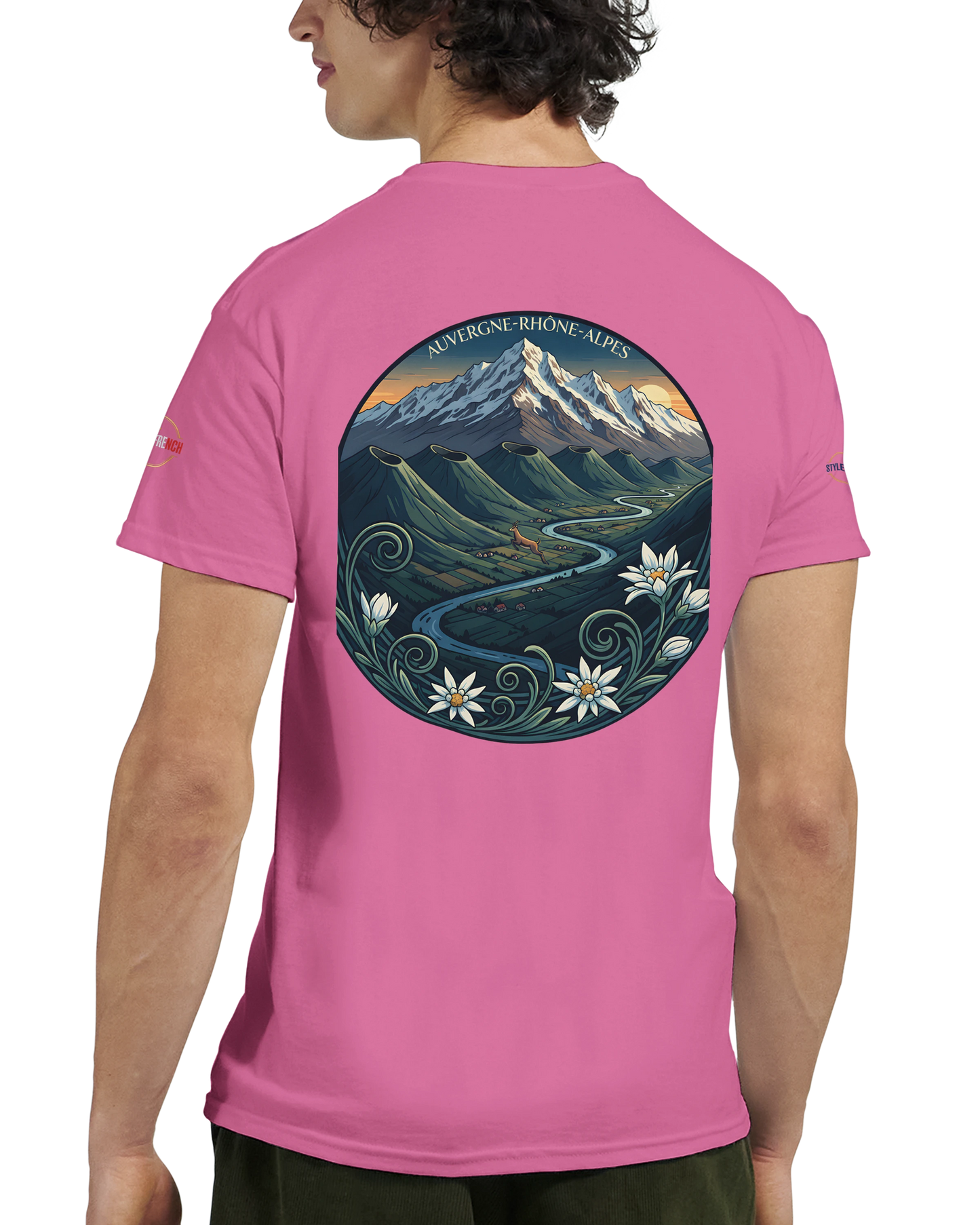 T-Shirt  Auvergne -Rhône -Alpes – Coupe Confortable et Durable