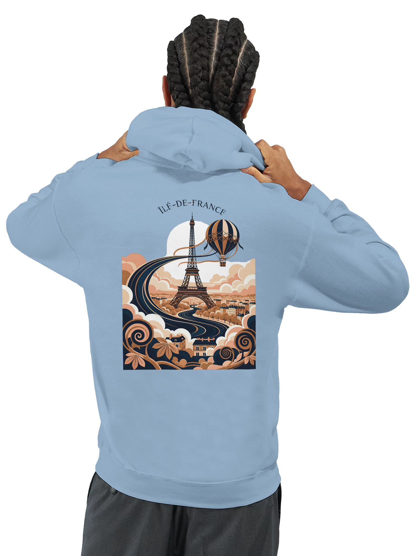 Sweat à Capuche Unisexe Île-de-France – Confort et Style Premium