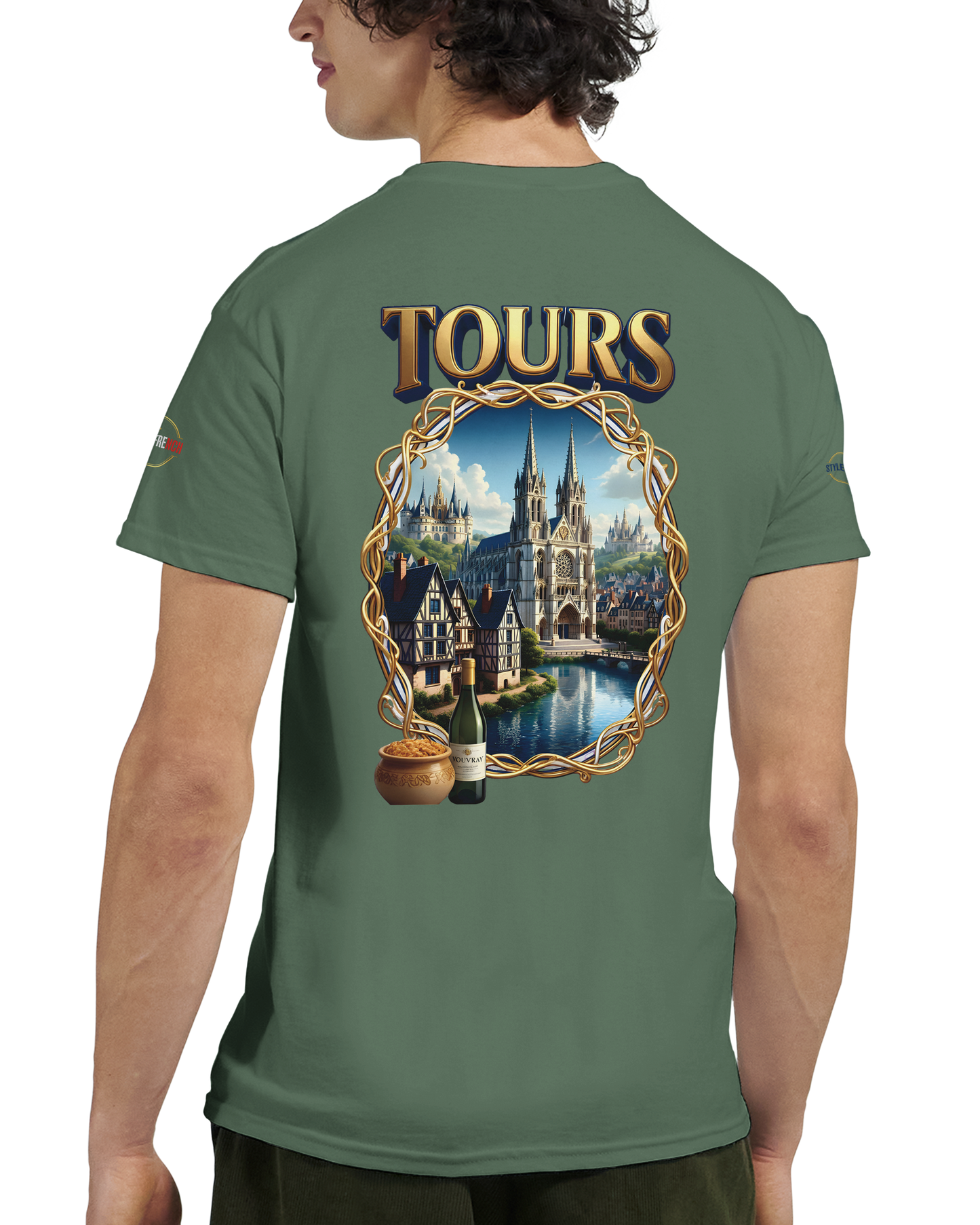 T-shirt Unisexe Tours Ville de France – Coton Épais Premium
