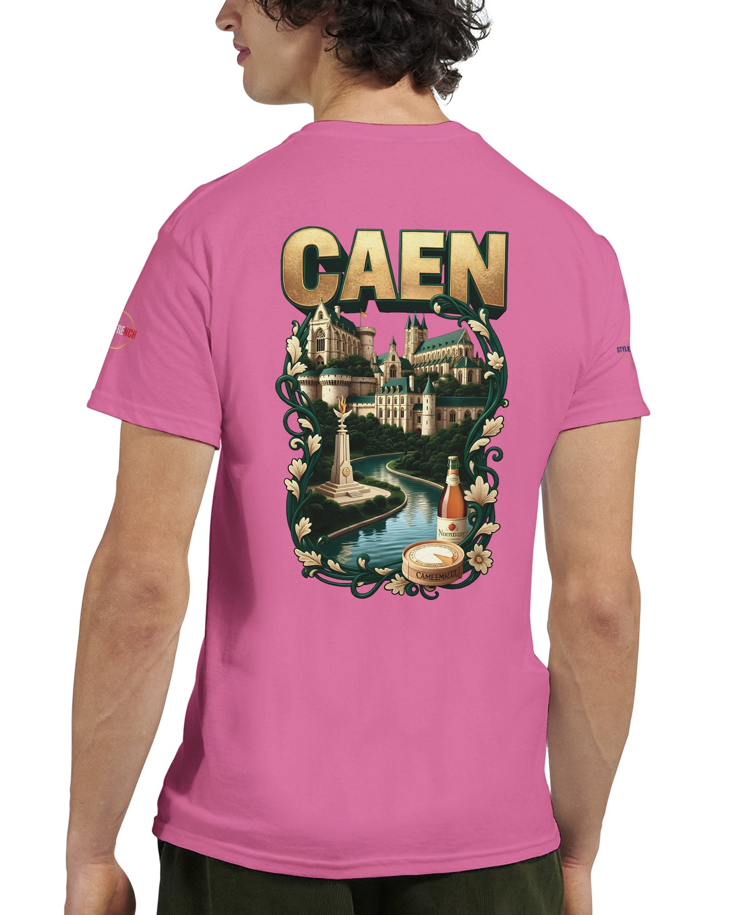 T-shirt Unisexe Caen - Ville de France - Design Classique en Coton
