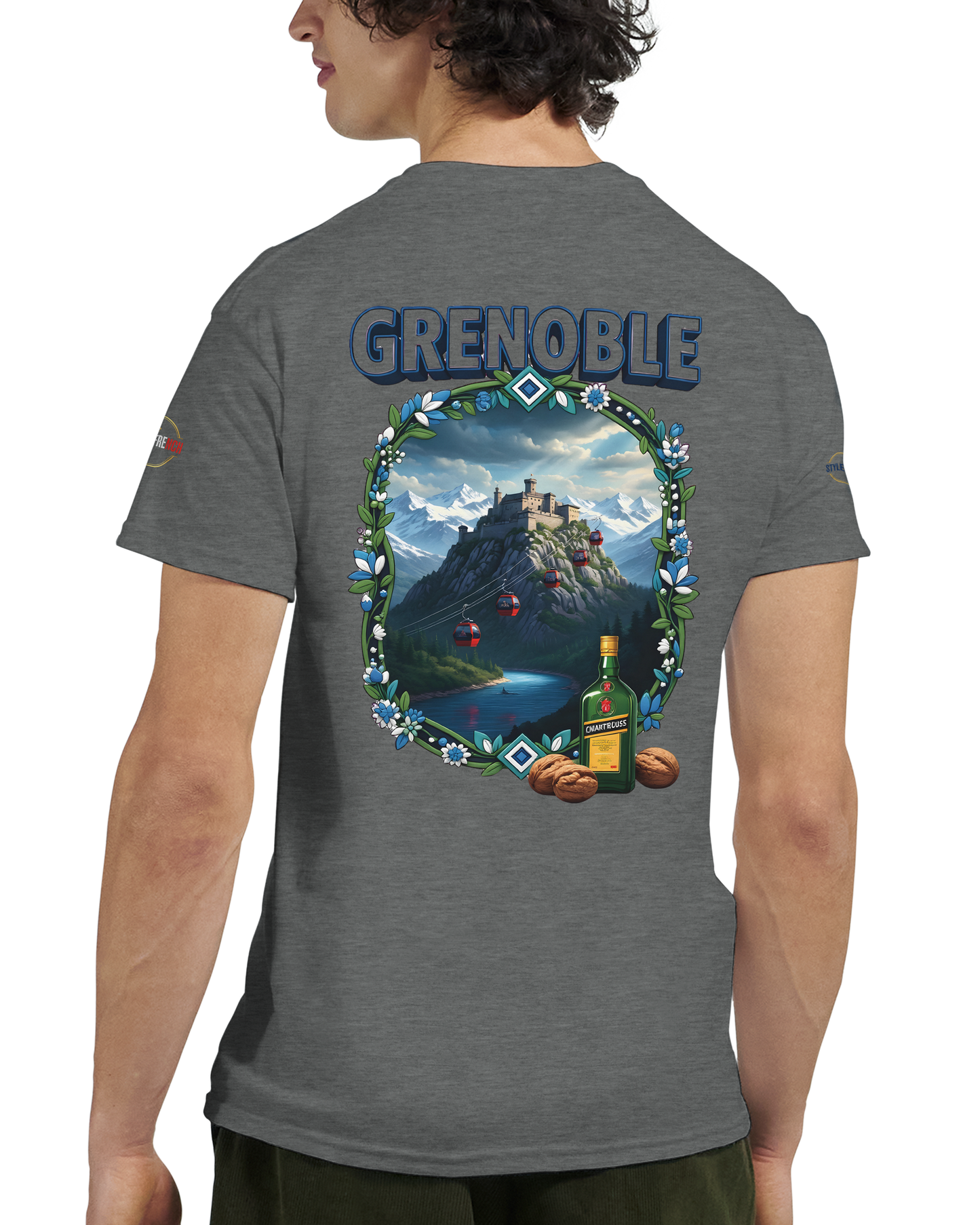 T-shirt Unisexe Grenoble - Ville de France - Coton Premium