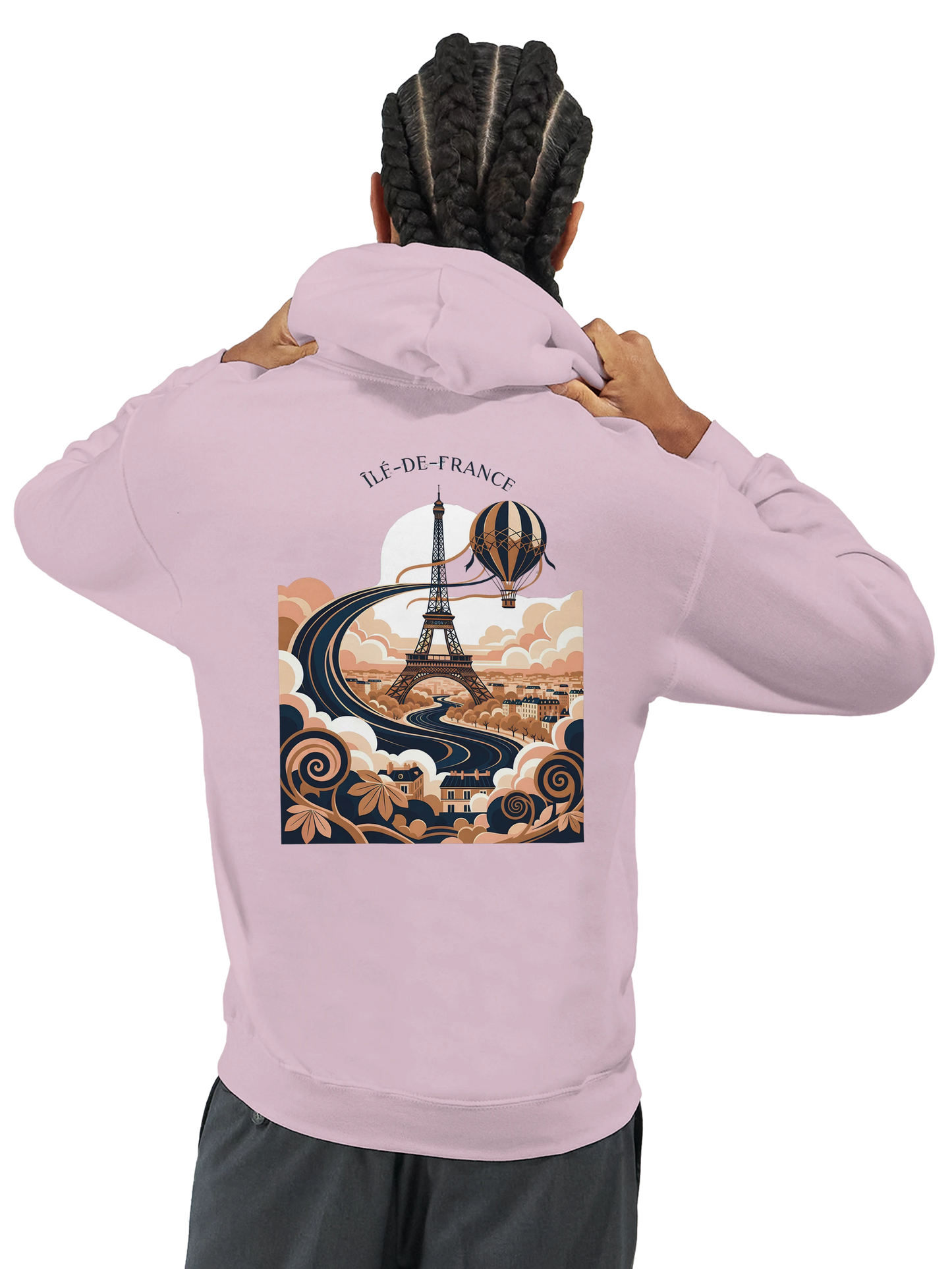 Sweat à Capuche Unisexe Île-de-France – Confort et Style Premium