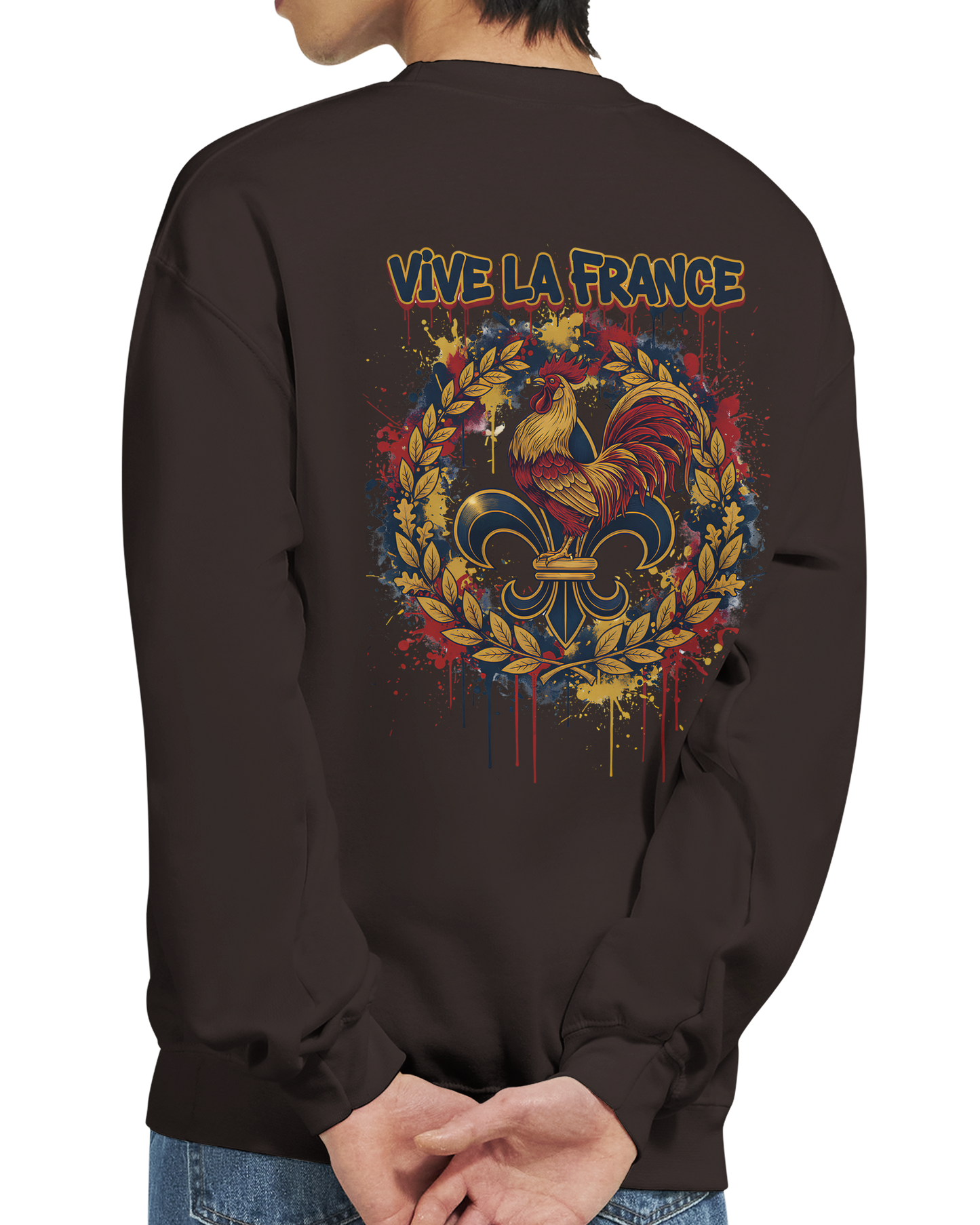 Sweat-shirt Homme Vive la France – Confort et Style Patriotique