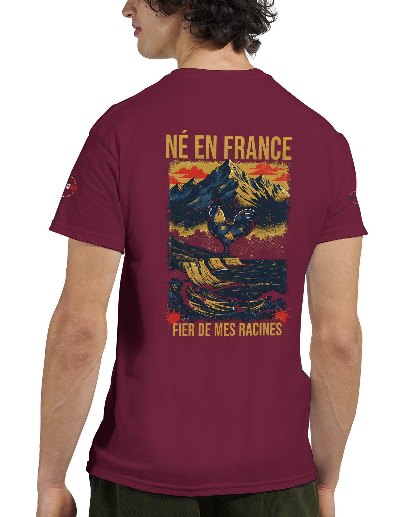 T-Shirt Premium 'Né en France' – Coton Épais à Coupe Classique