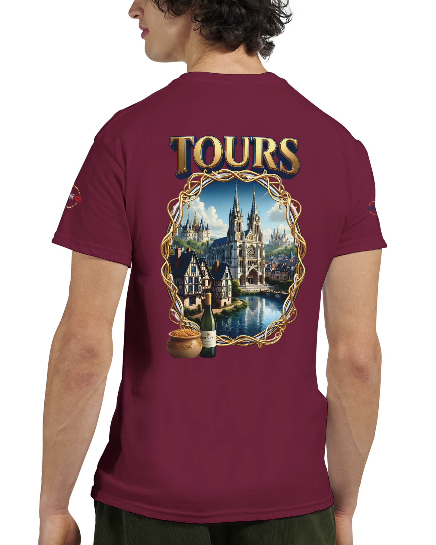 T-shirt Unisexe Tours Ville de France – Coton Épais Premium