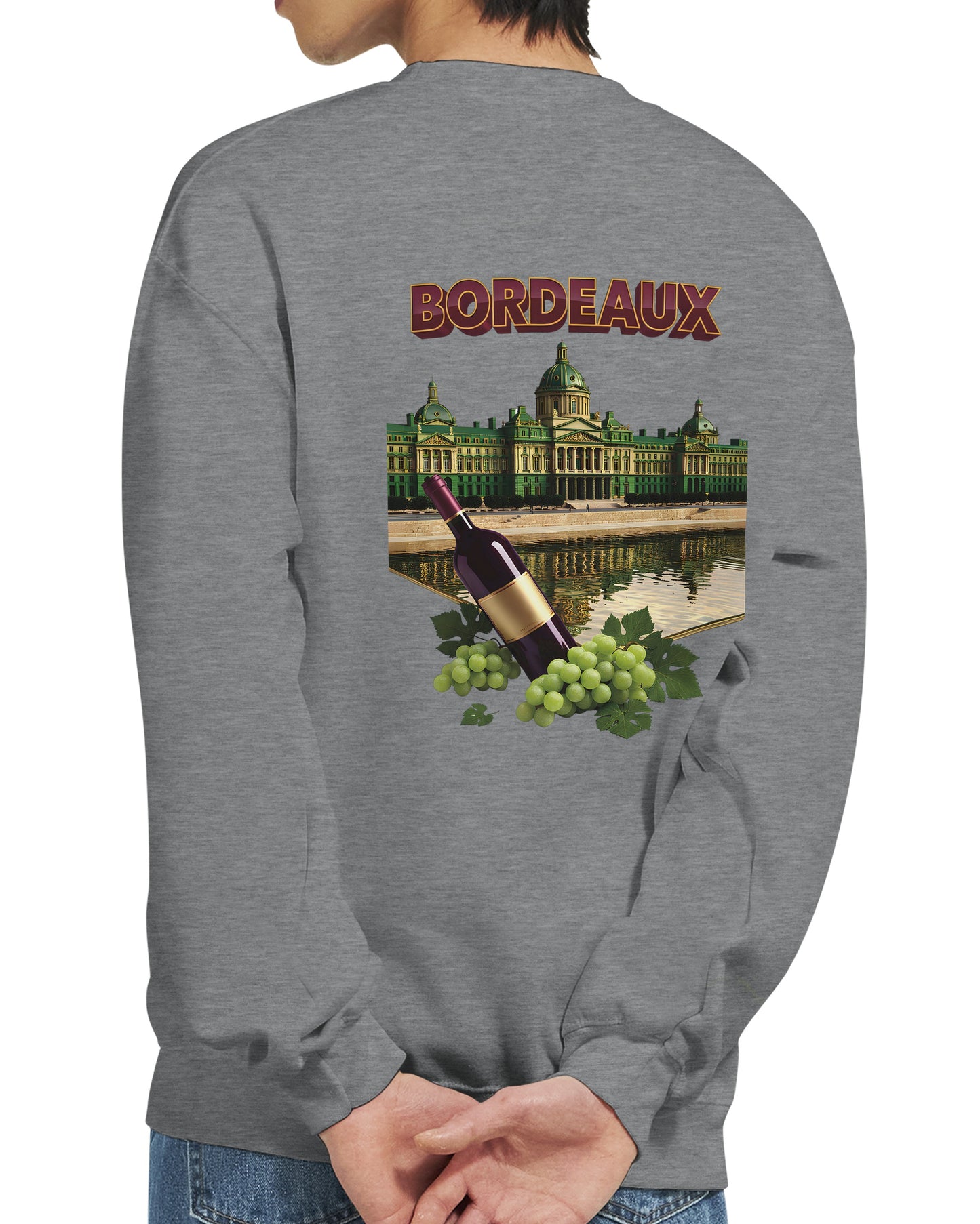 Sweat-shirt Unisexe Bordeaux Ville de France – Classique et Confortable