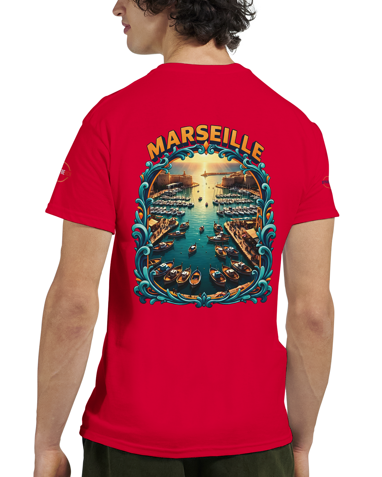 T-shirt Unisexe Marseille – Coton Épais à Coupe Classique