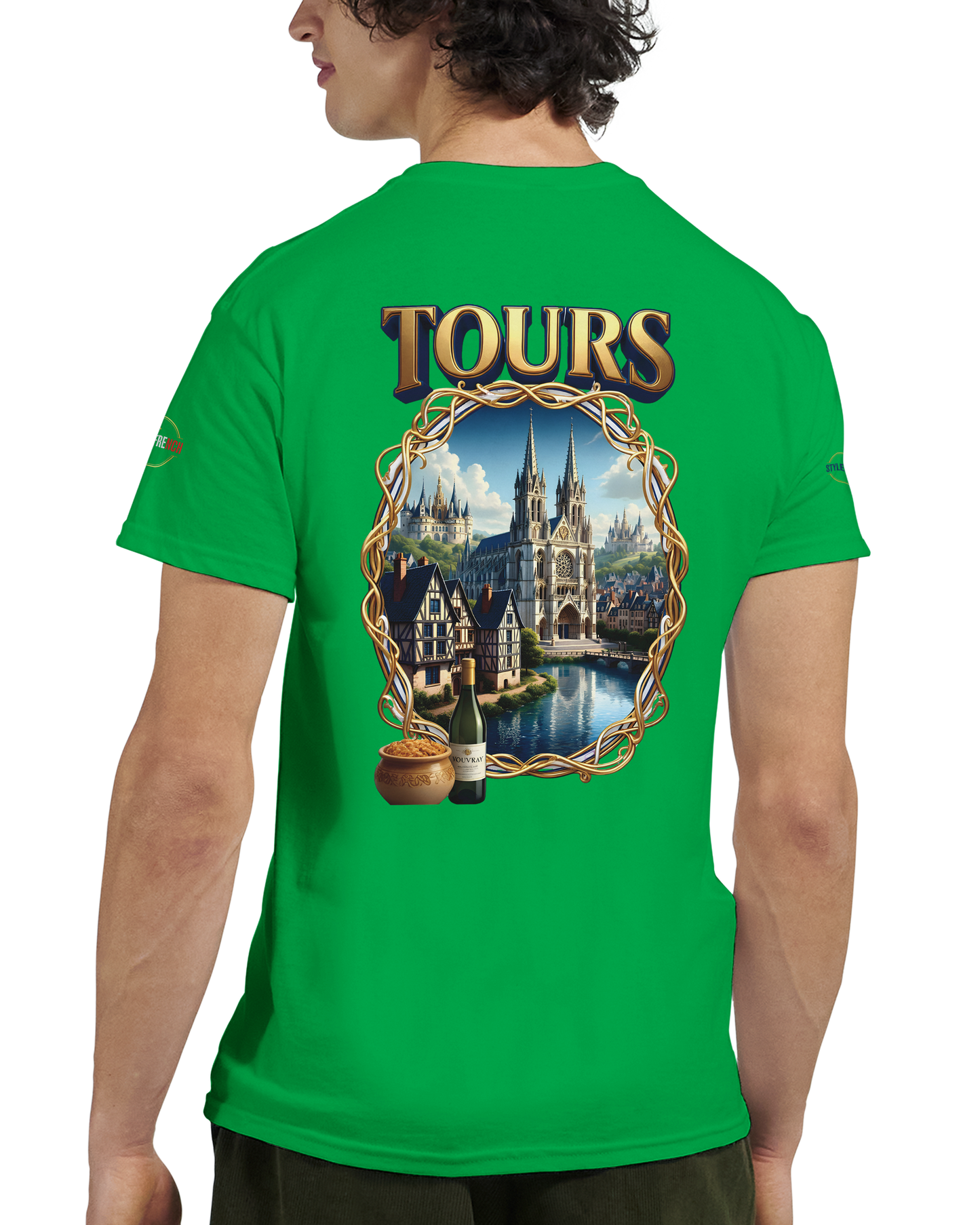 T-shirt Unisexe Tours Ville de France – Coton Épais Premium