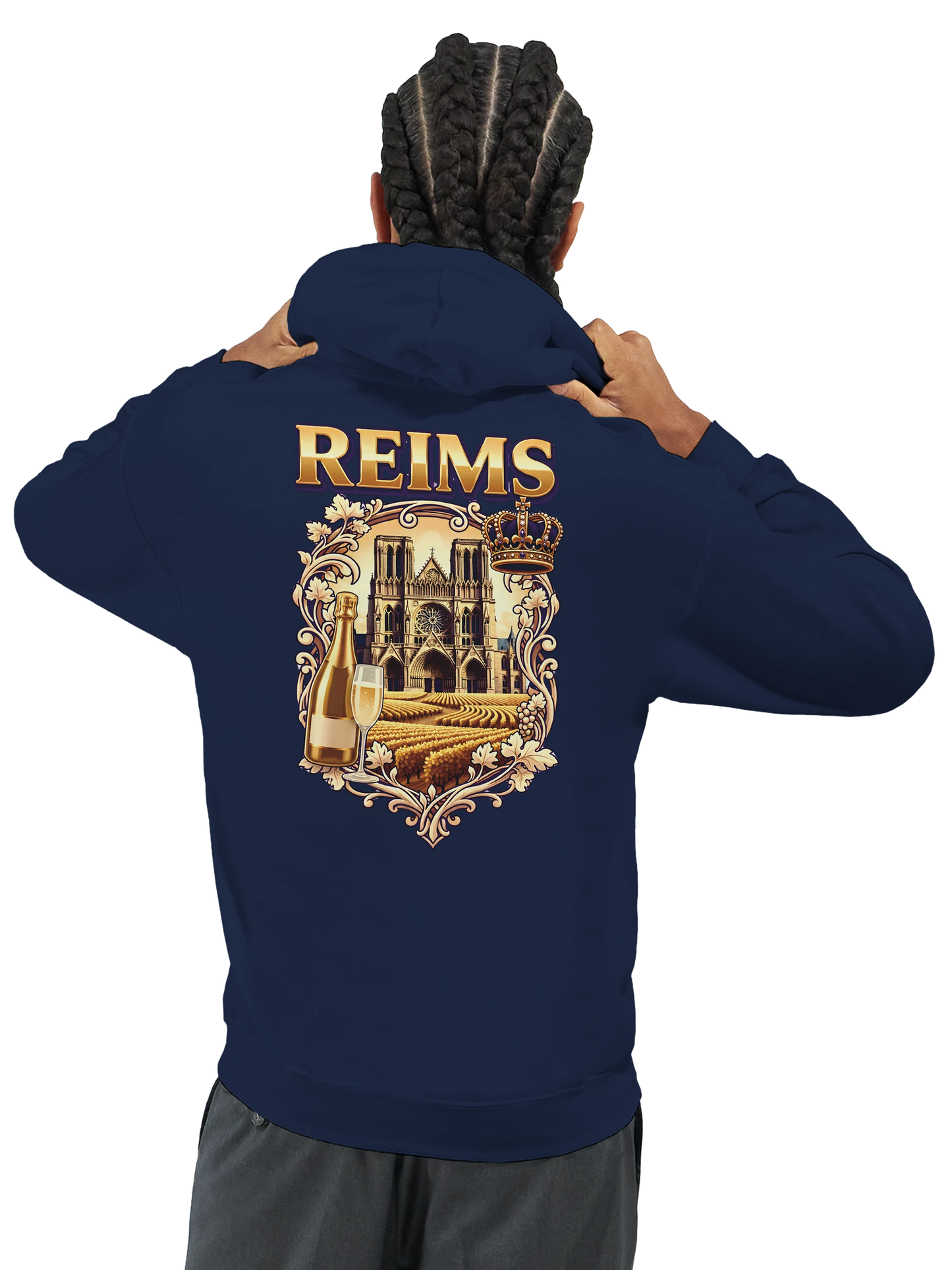 Sweat à capuche unisexe Reims - Confort premium avec conseils d'entretien