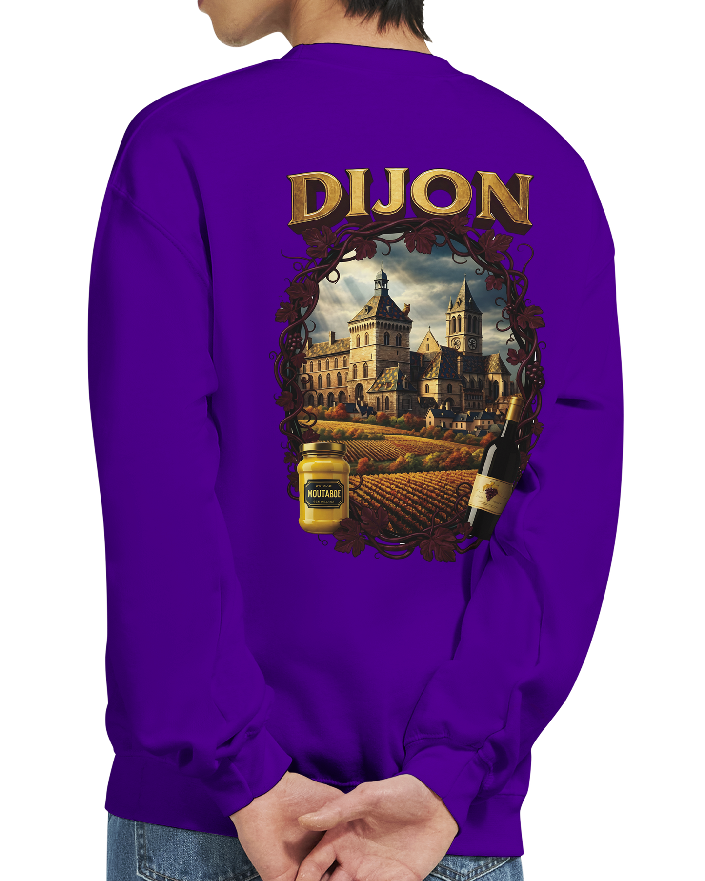 Sweat-shirt Unisexe Dijon – Ville de France – Coupe Classique Confortable