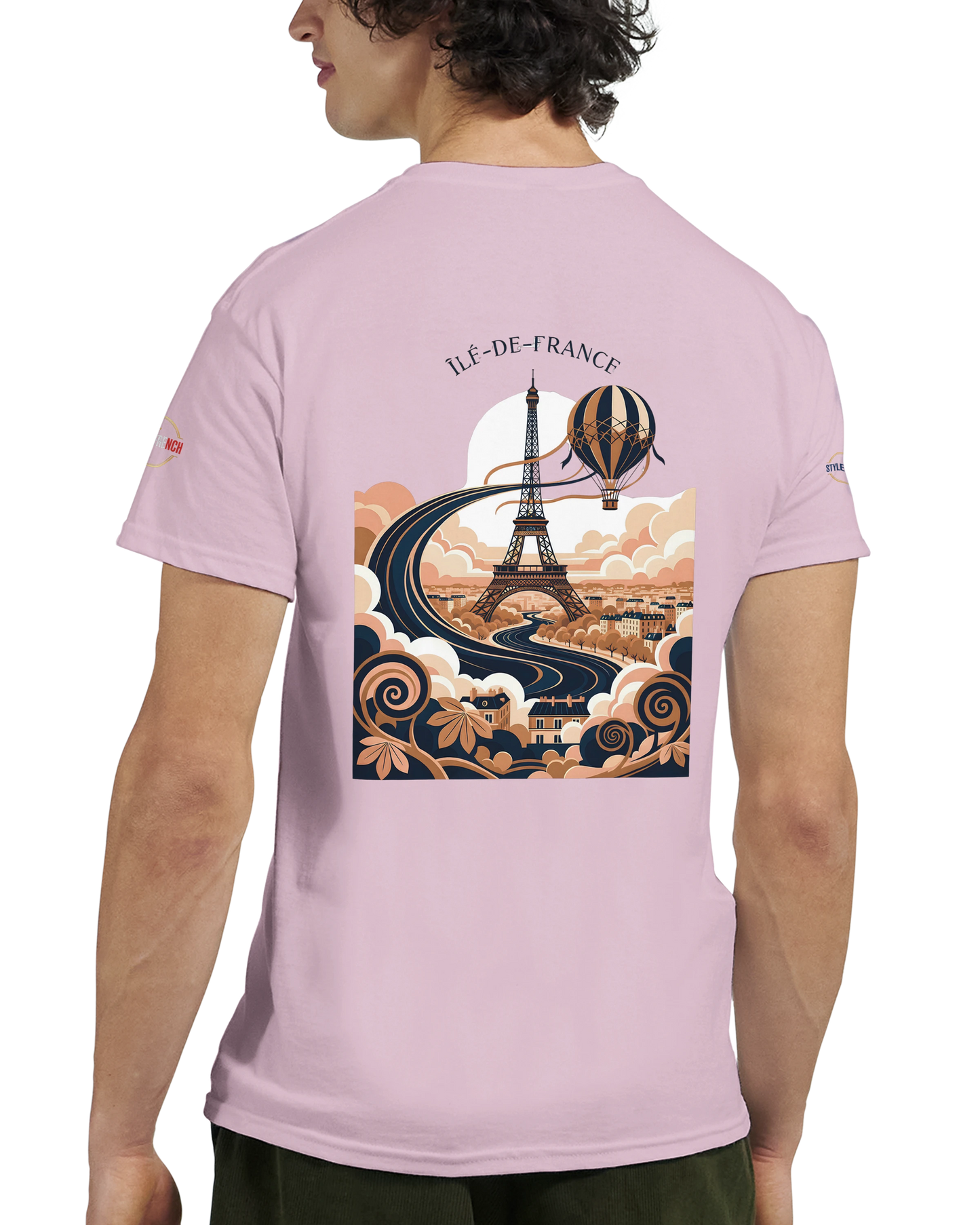 T-shirt Unisexe Île-de-France – Coton Épais à Coupe Classique