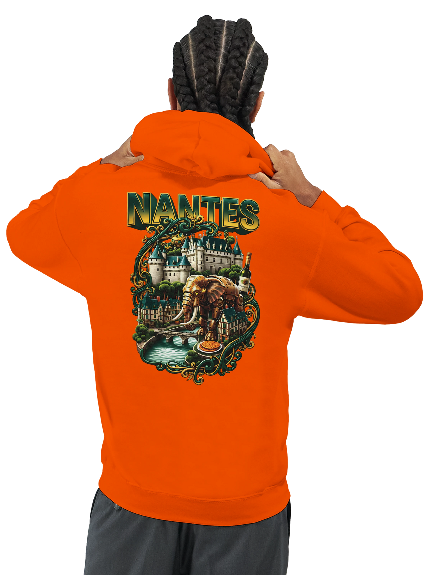 Sweat à capuche unisexe Nantes – Confort premium et style urbain