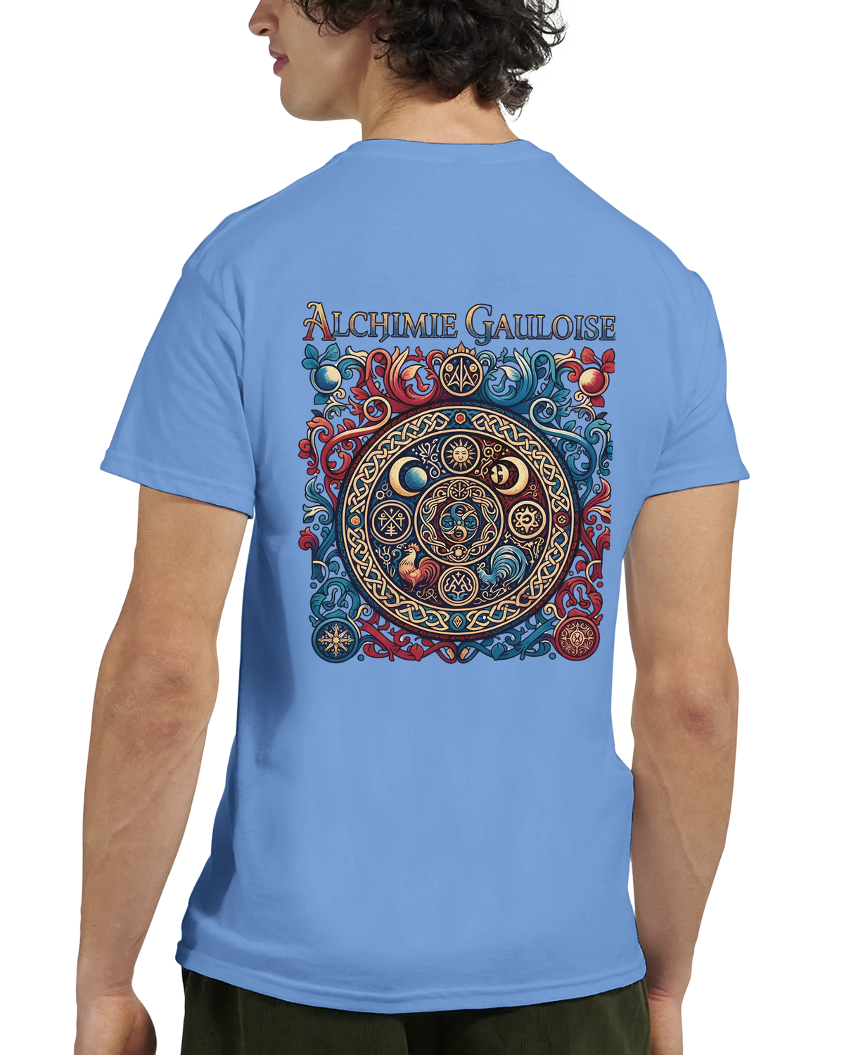 T-Shirt Homme Alchimie Gauloise – Coton Épais à Coupe Classique