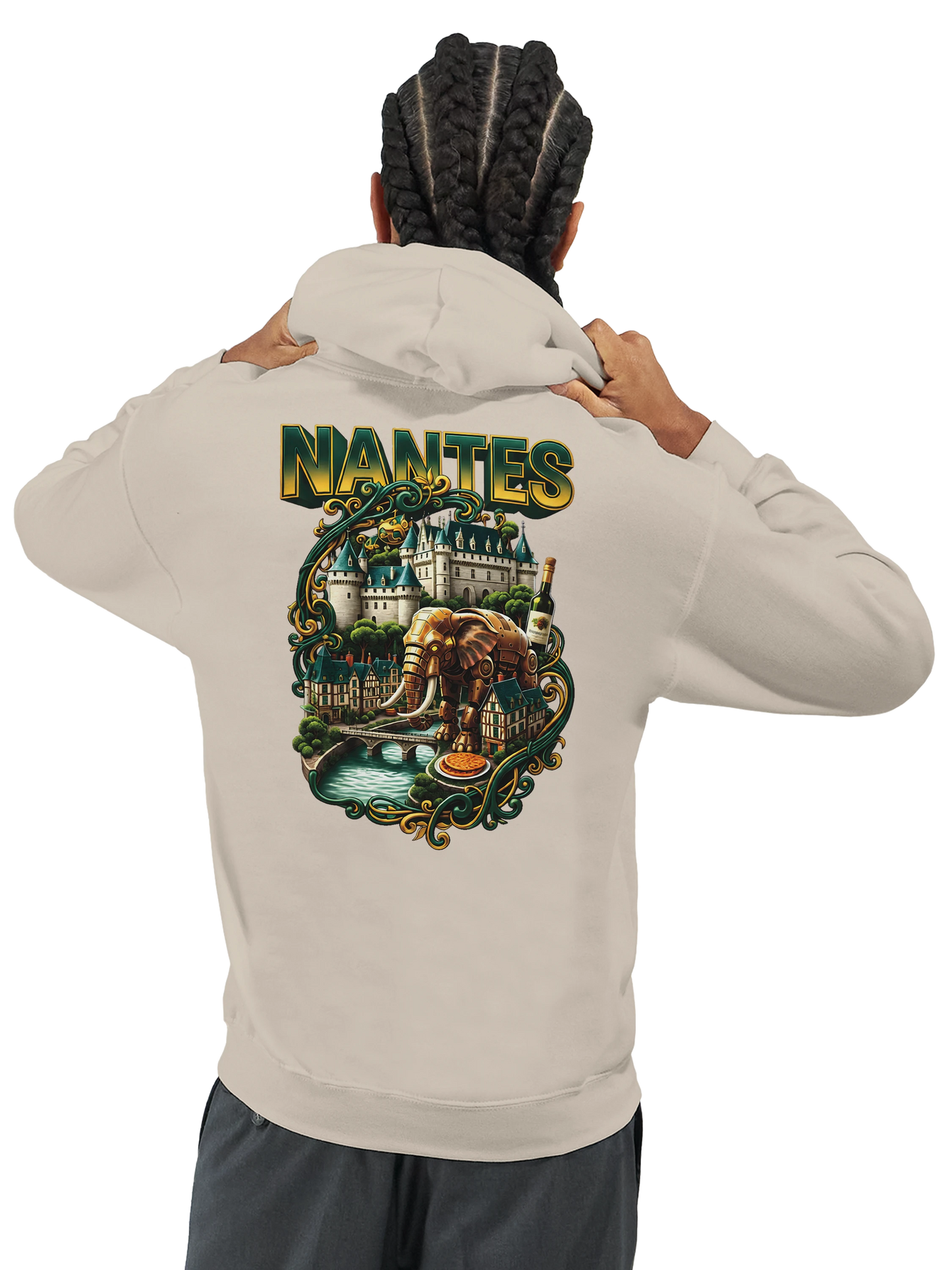 Sweat à capuche unisexe Nantes – Confort premium et style urbain