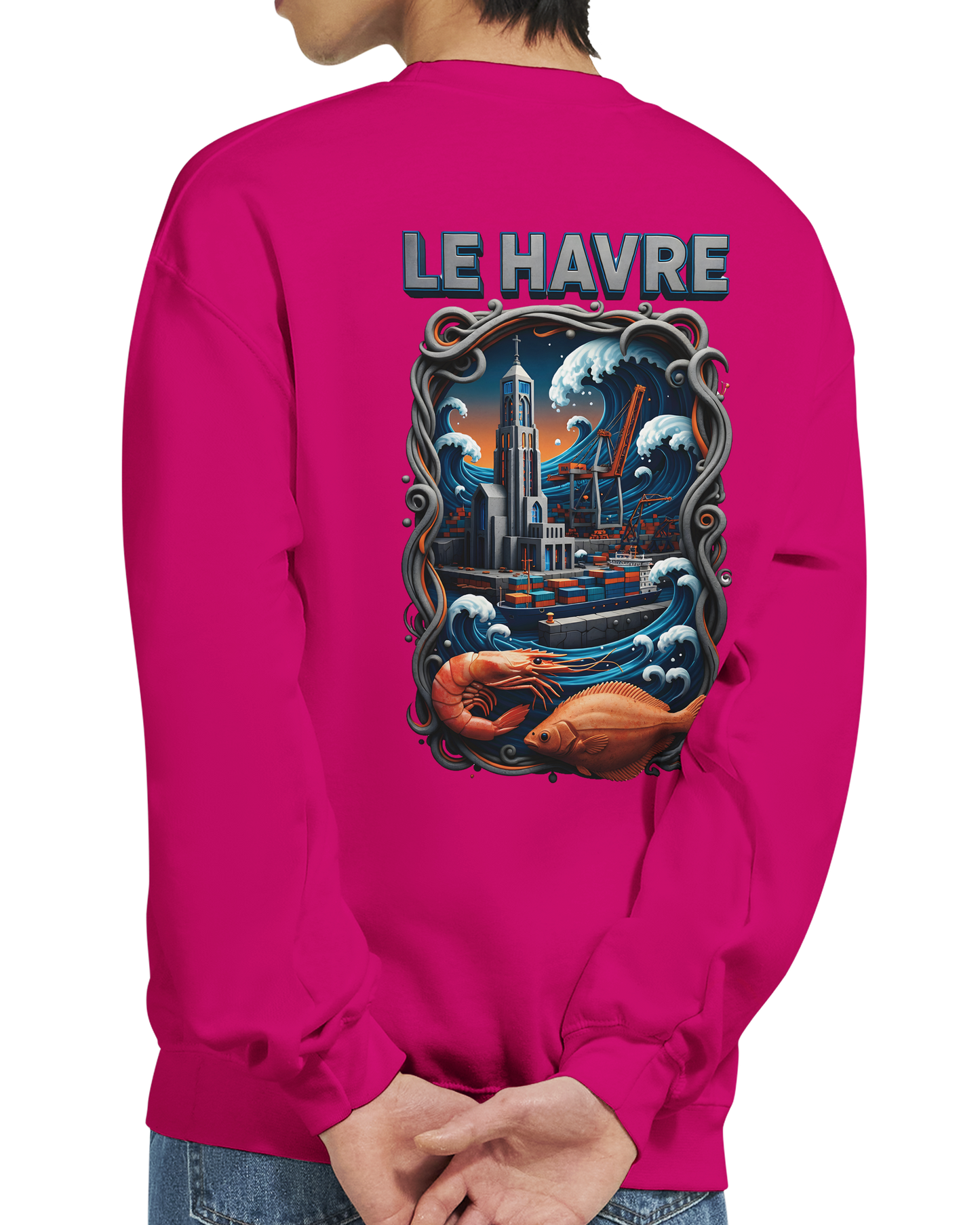 Sweat-shirt Unisexe Le Havre – Pull Classique Confortable