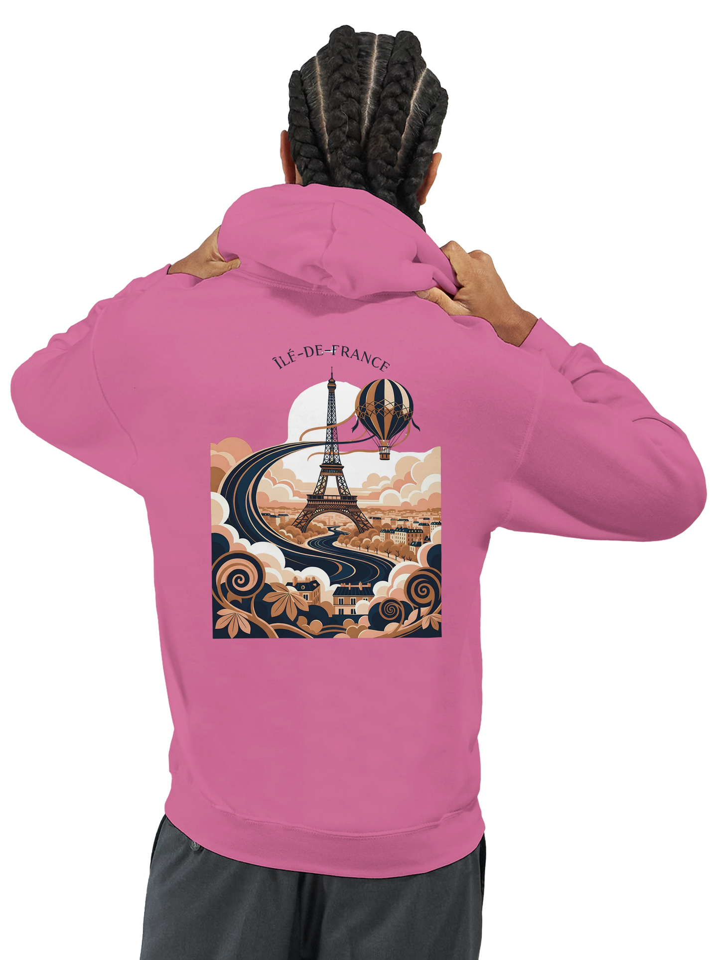 Sweat à Capuche Unisexe Île-de-France – Confort et Style Premium