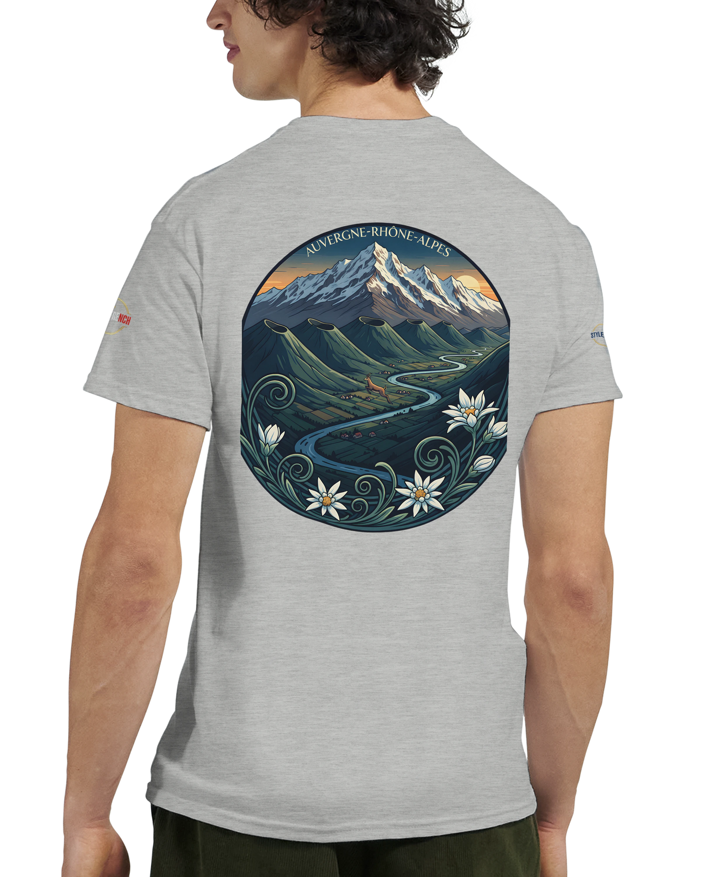 T-Shirt  Auvergne -Rhône -Alpes – Coupe Confortable et Durable