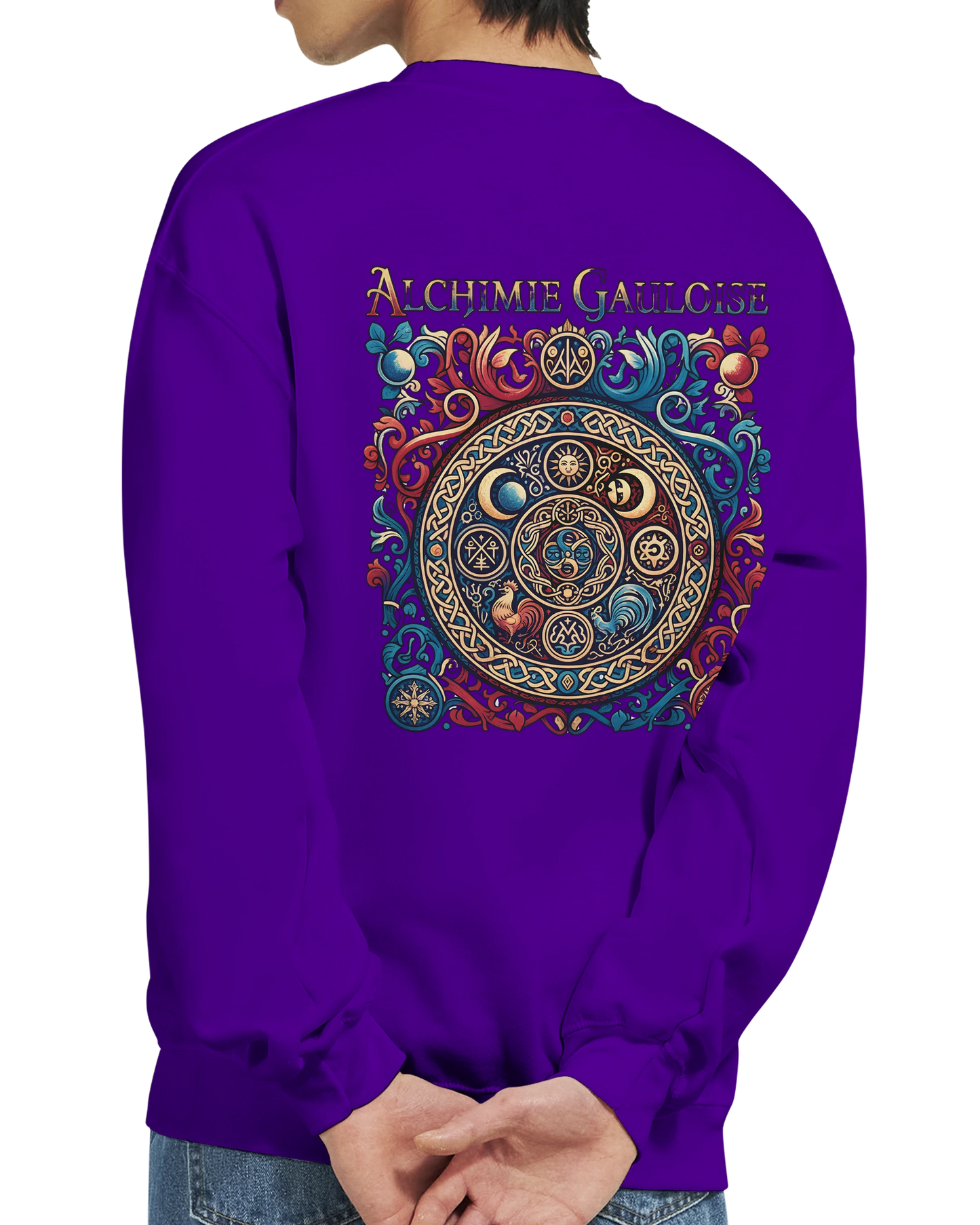Sweat-shirt Homme Alchimie Gauloise – Coupe Classique Confortable