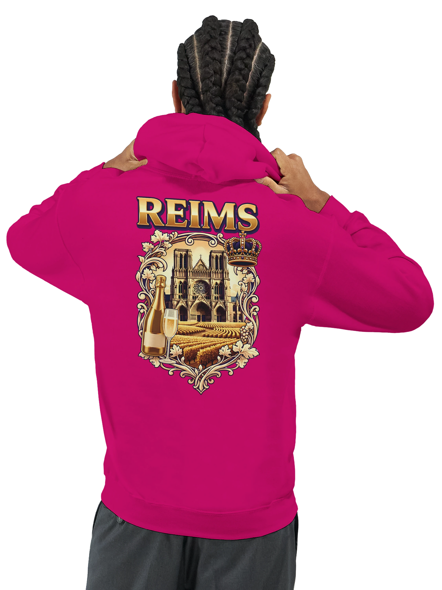 Sweat à capuche unisexe Reims - Confort premium avec conseils d'entretien