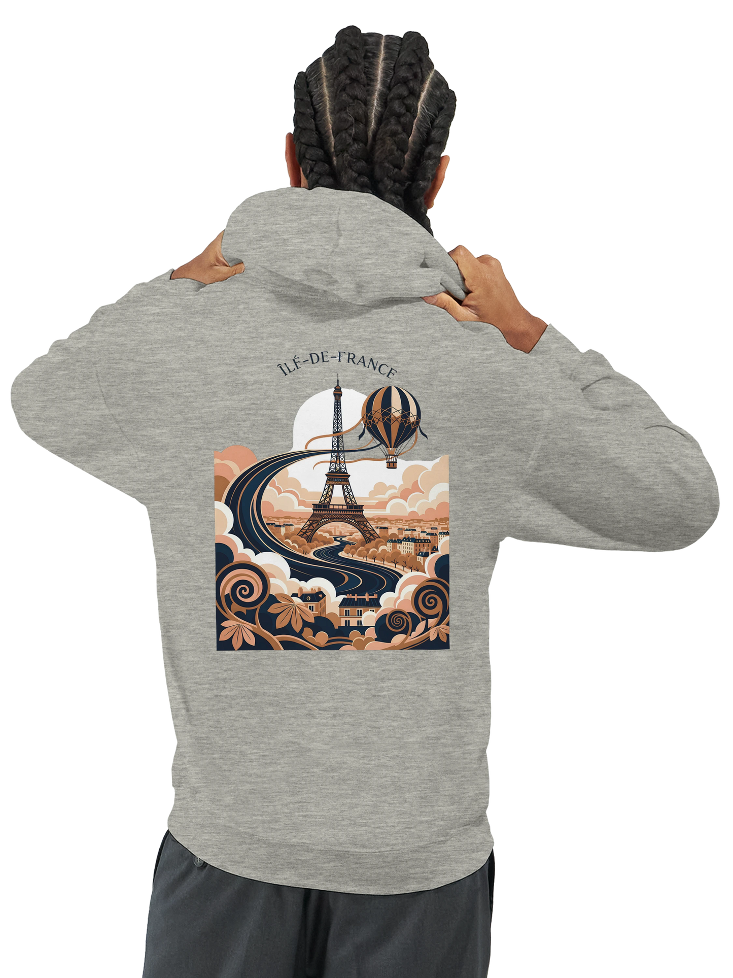Sweat à Capuche Unisexe Île-de-France – Confort et Style Premium