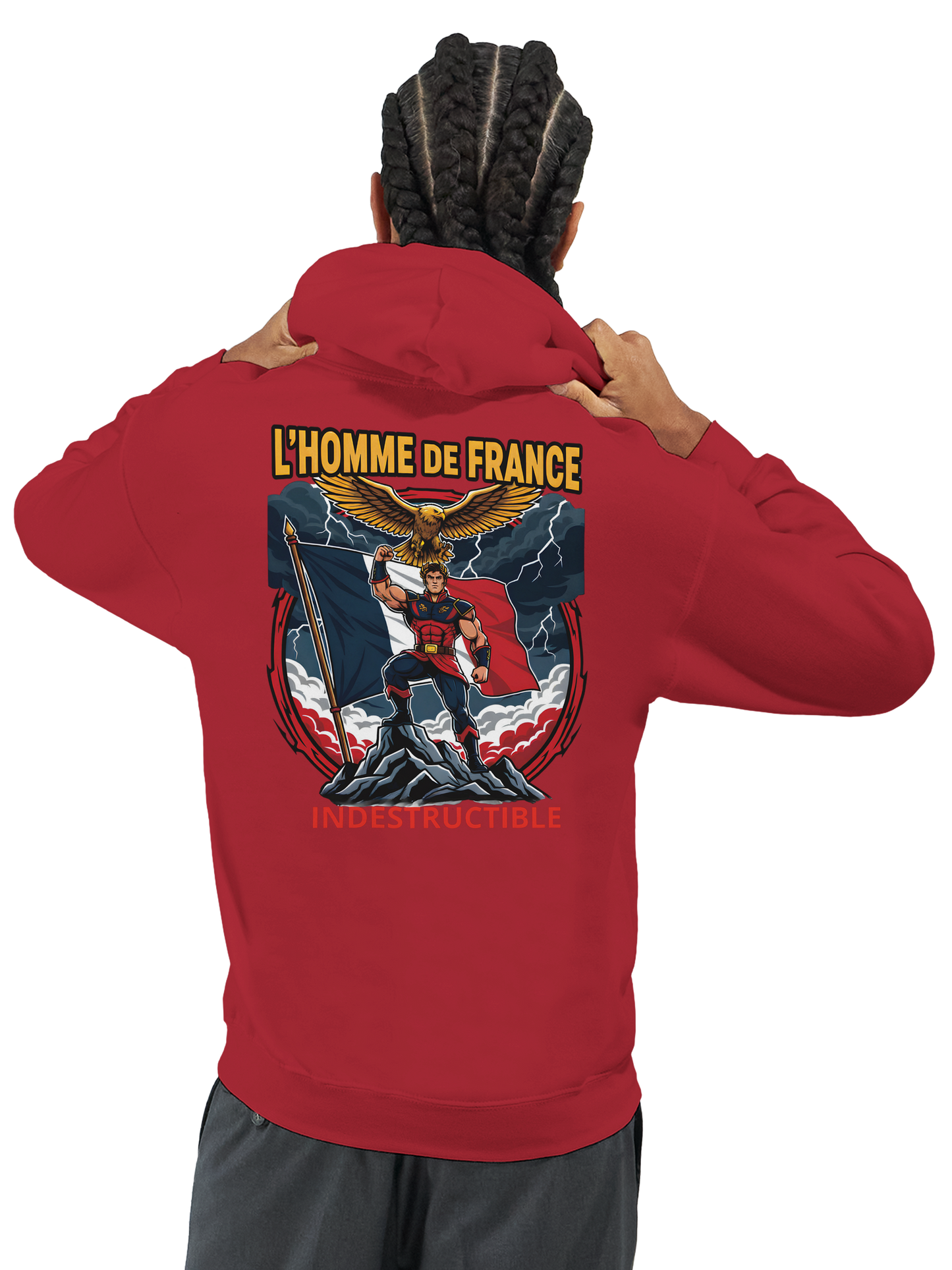 Sweat à Capuche Homme homme de France - Design France - Confort Premium