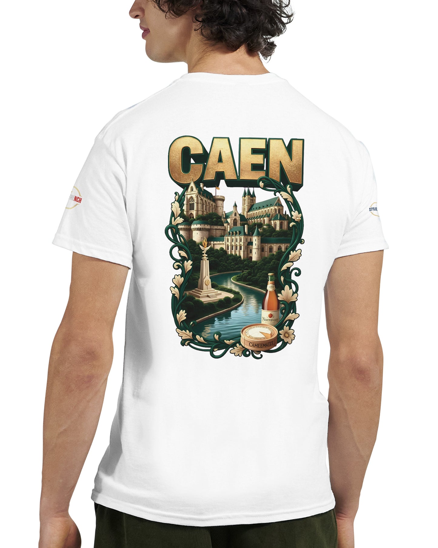 T-shirt Unisexe Caen - Ville de France - Design Classique en Coton
