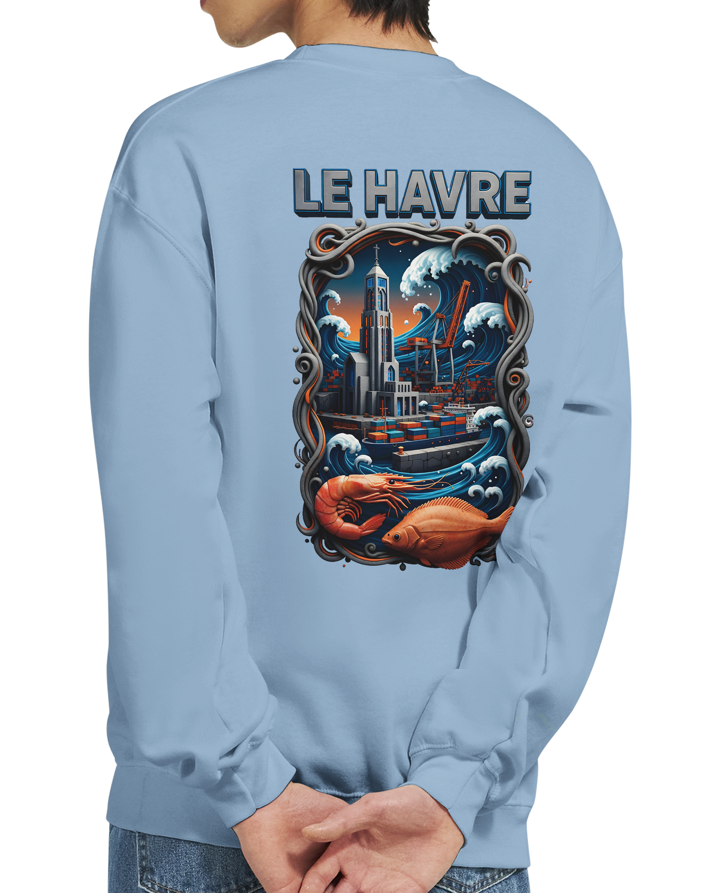 Sweat-shirt Unisexe Le Havre – Pull Classique Confortable