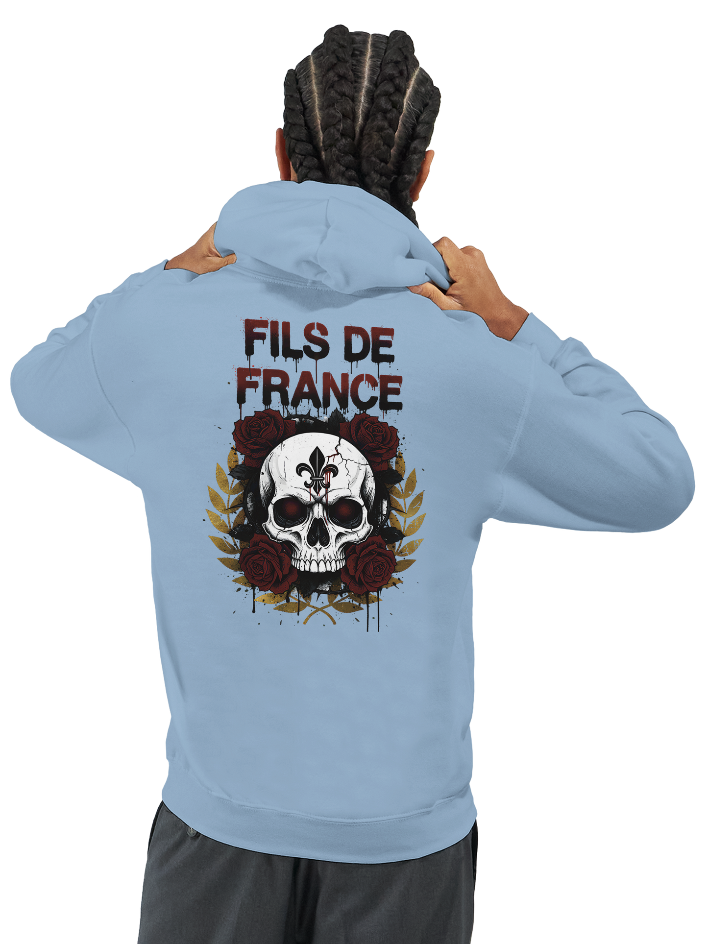Sweat à capuche homme Fils de France – Hoodie premium en coton mélangé