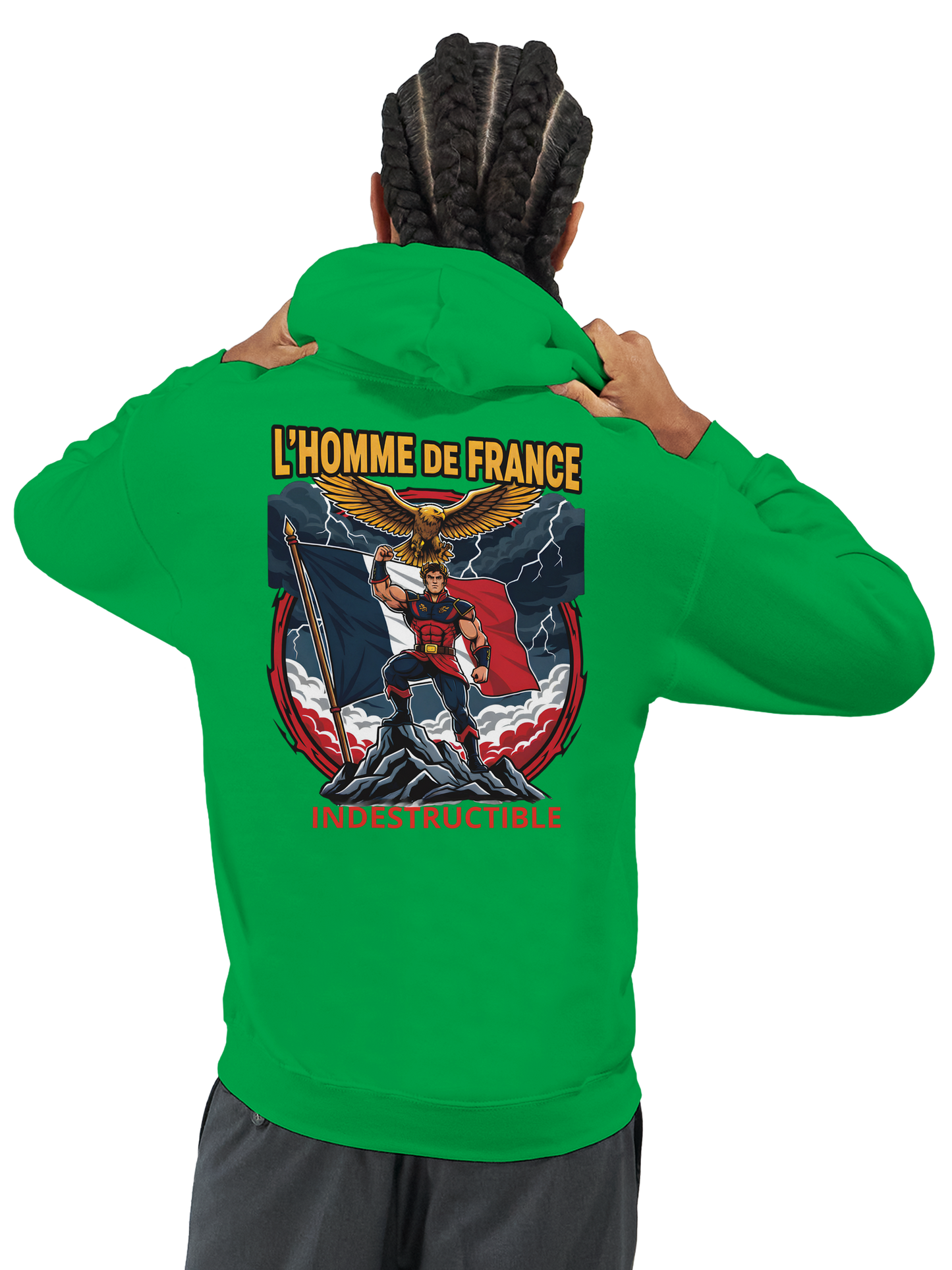 Sweat à Capuche Homme homme de France - Design France - Confort Premium