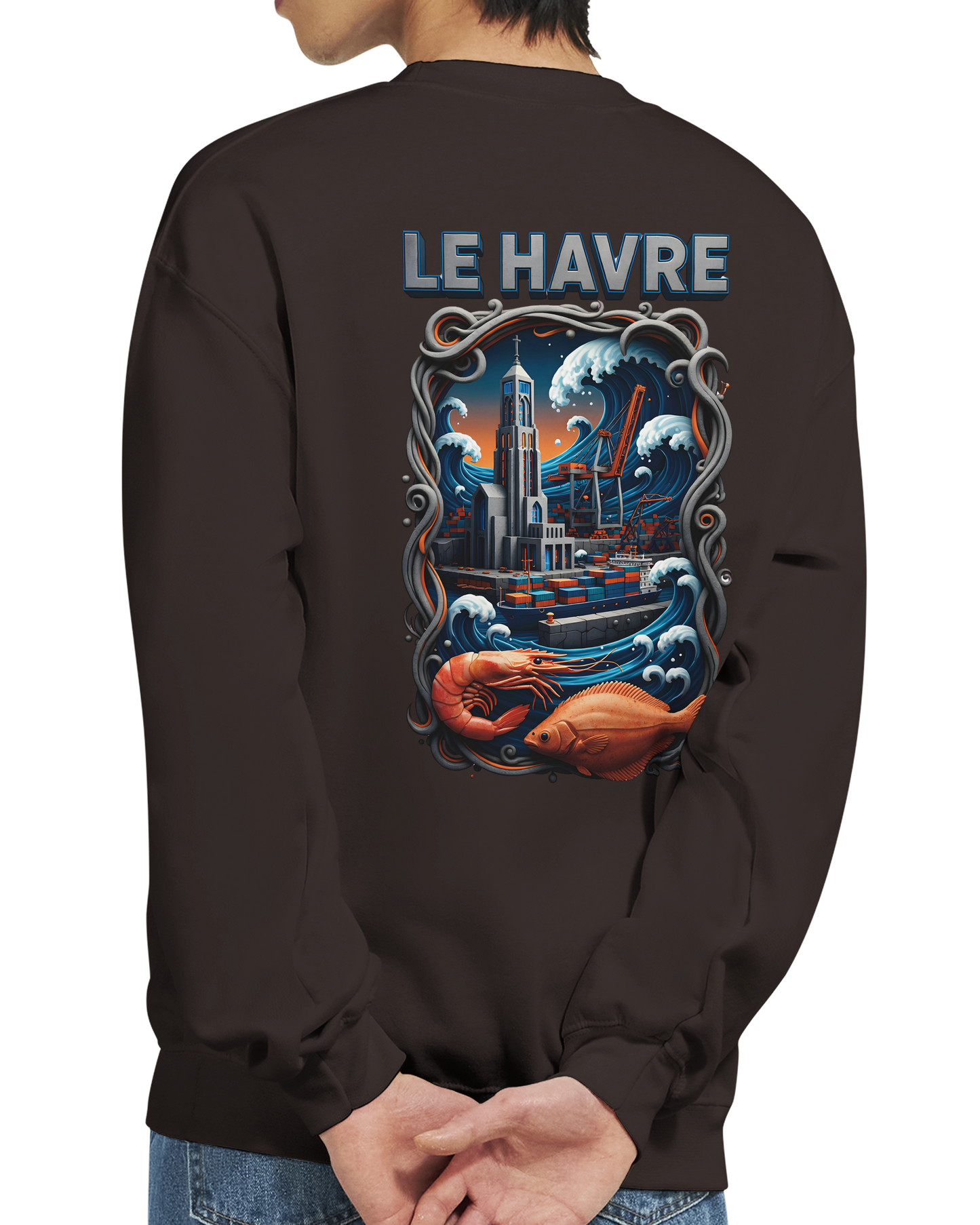 Sweat-shirt Unisexe Le Havre – Pull Classique Confortable