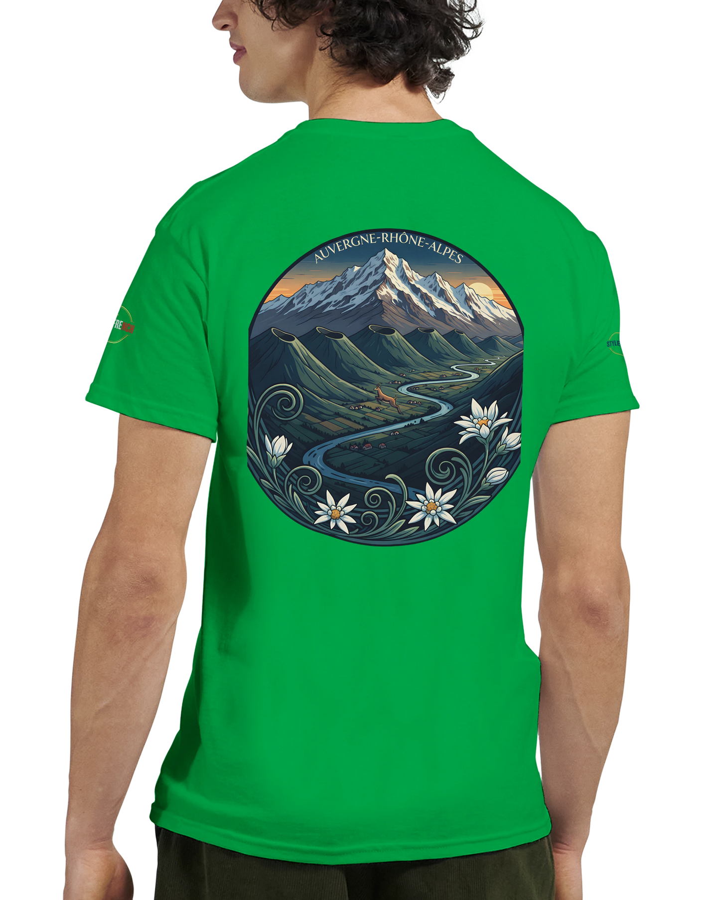 T-Shirt  Auvergne -Rhône -Alpes – Coupe Confortable et Durable