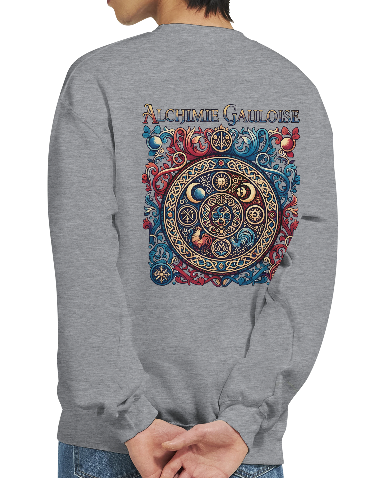 Sweat-shirt Homme Alchimie Gauloise – Coupe Classique Confortable